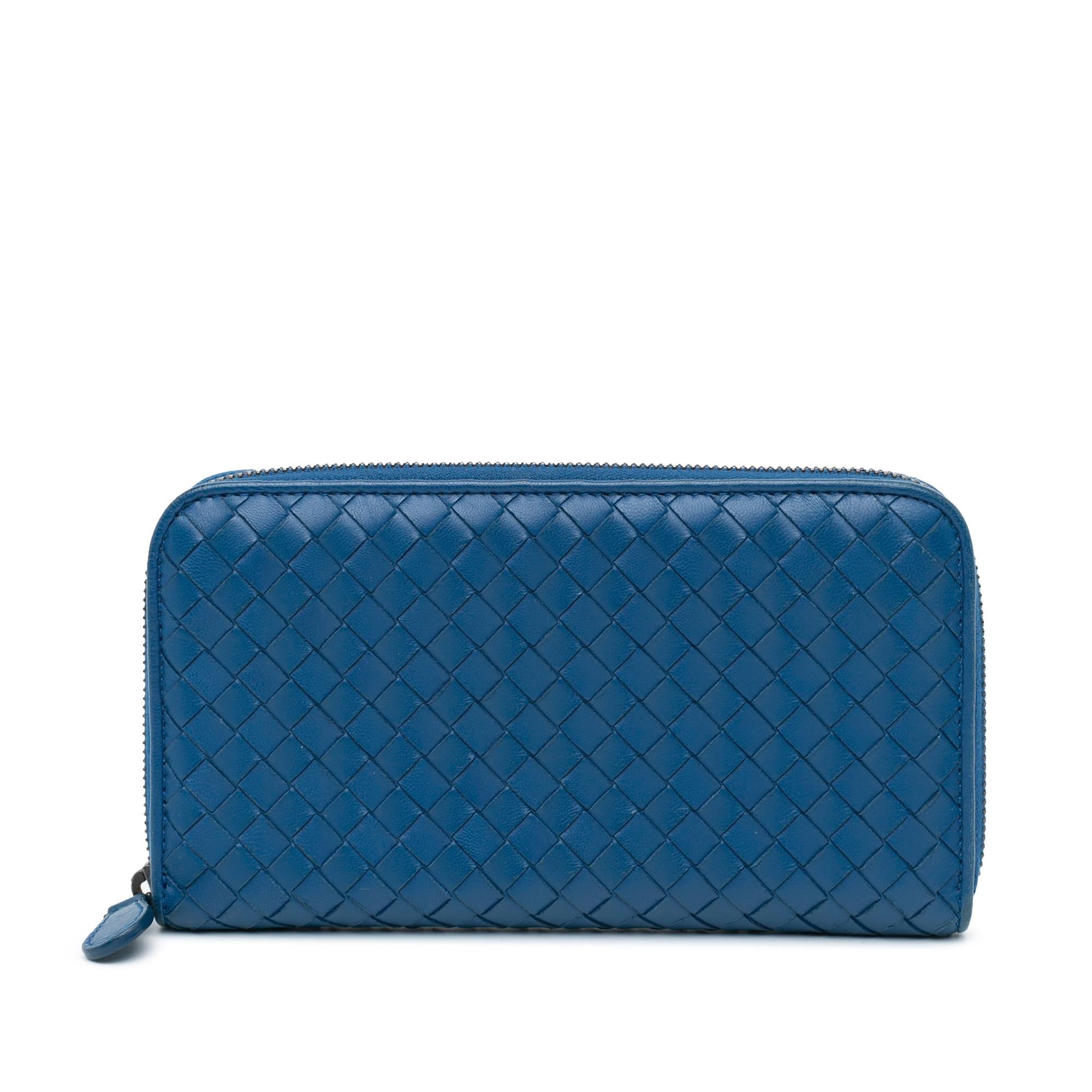 Bottega Veneta Intrecciato Zip Around Long Wallet (SHG-I6apuE)