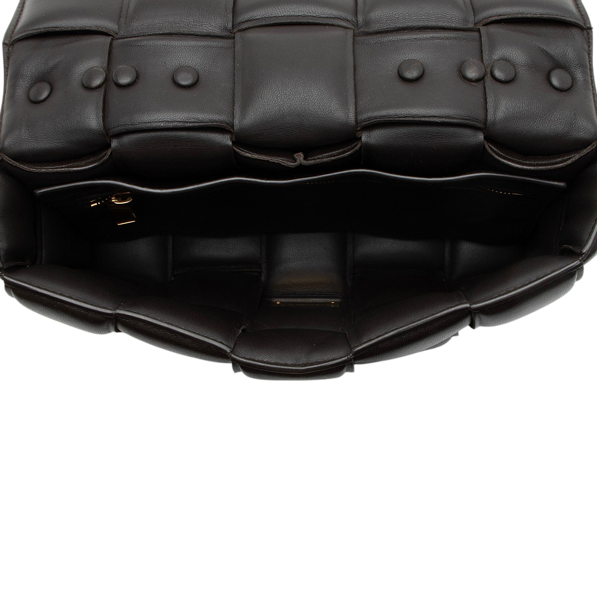 Bottega Veneta Lambskin Cassette Chain Maxi Shoulder Bag