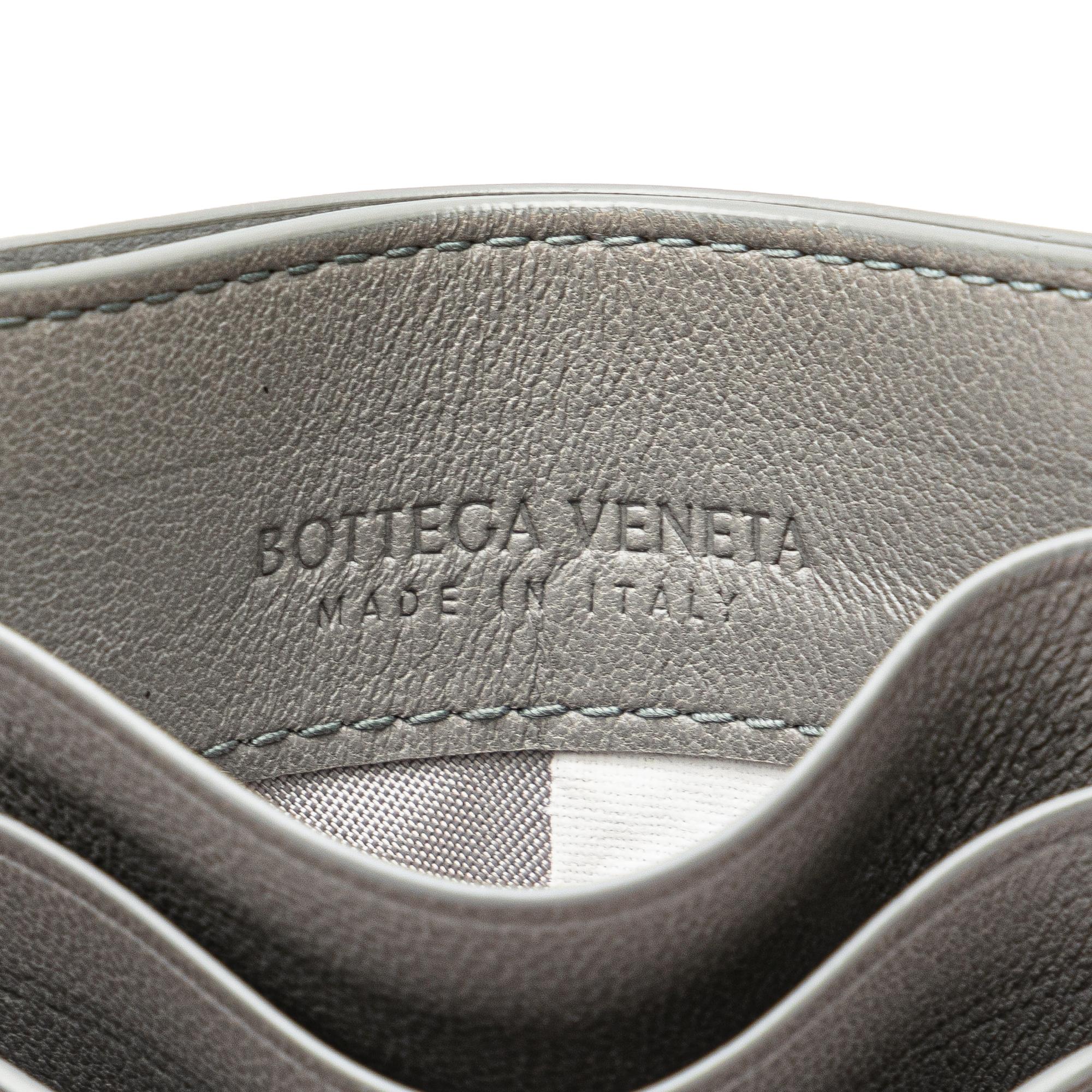 Bottega Veneta Lambskin Intrecciato Credit Card Case