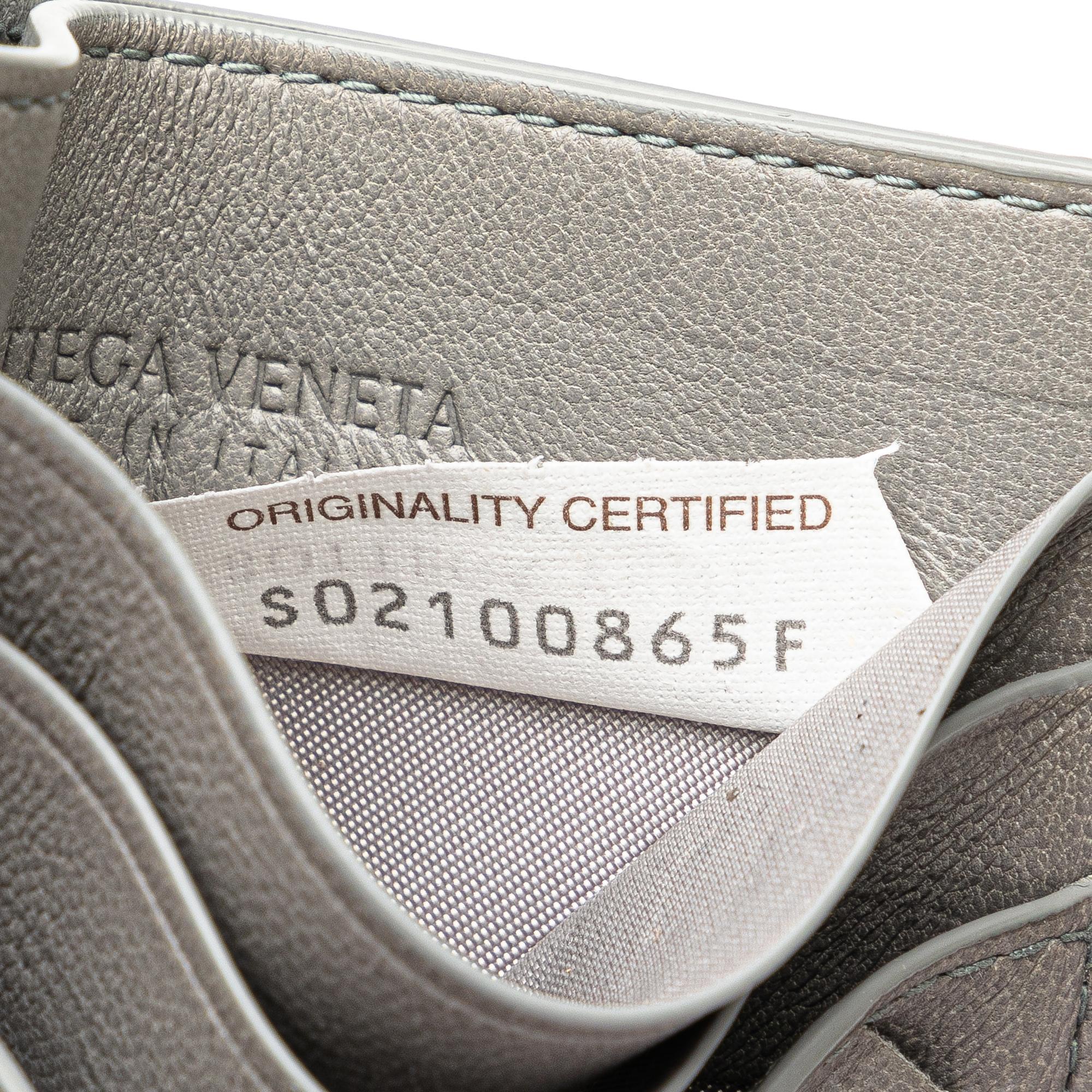Bottega Veneta Lambskin Intrecciato Credit Card Case