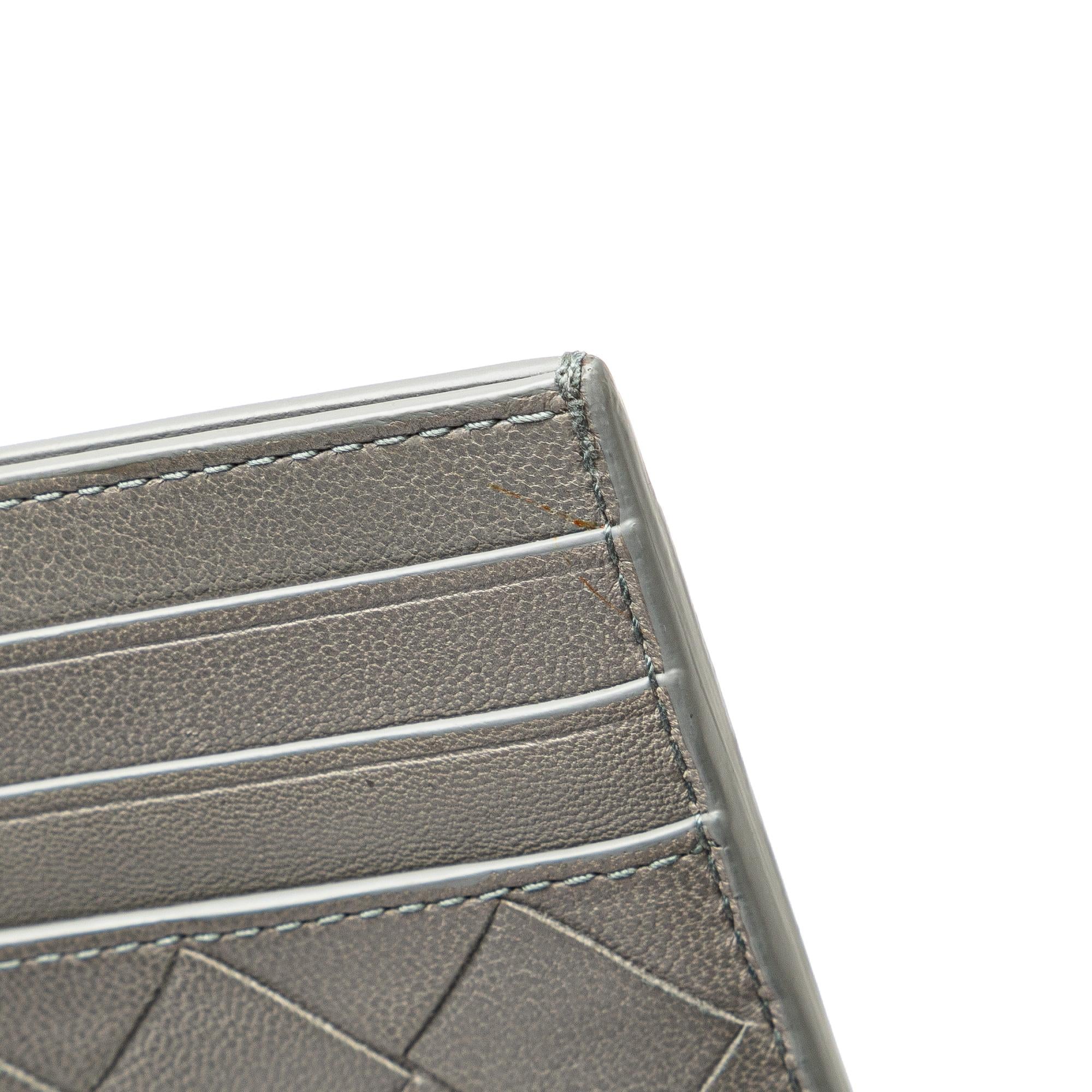 Bottega Veneta Lambskin Intrecciato Credit Card Case