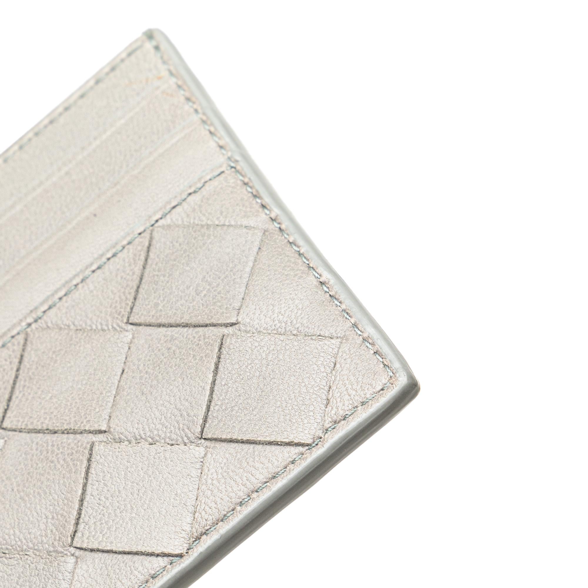 Bottega Veneta Lambskin Intrecciato Credit Card Case