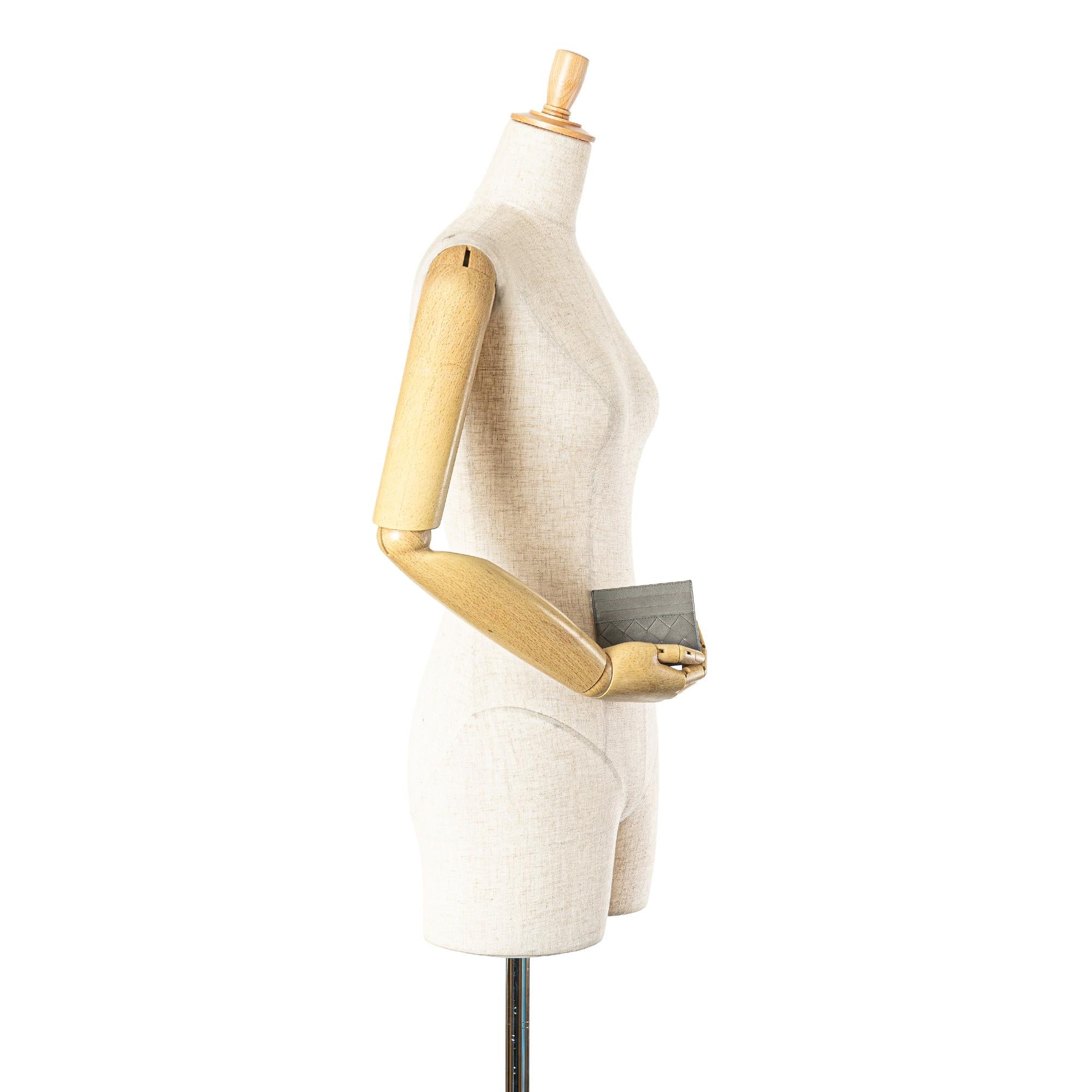 Bottega Veneta Lambskin Intrecciato Credit Card Case