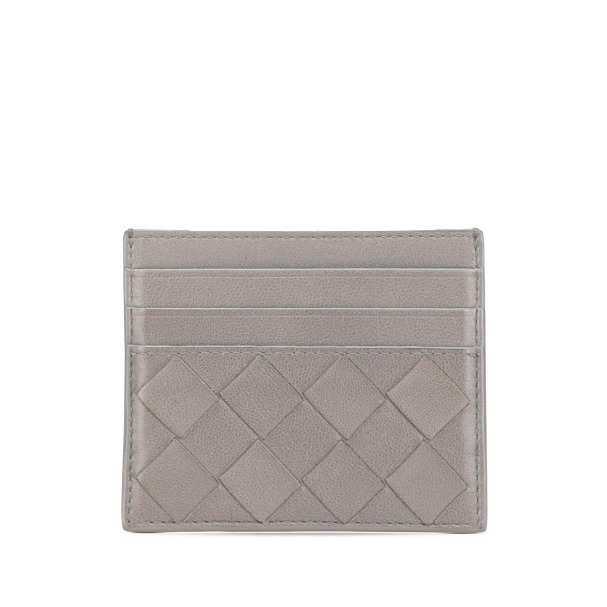 Bottega Veneta Lambskin Intrecciato Credit Card Case