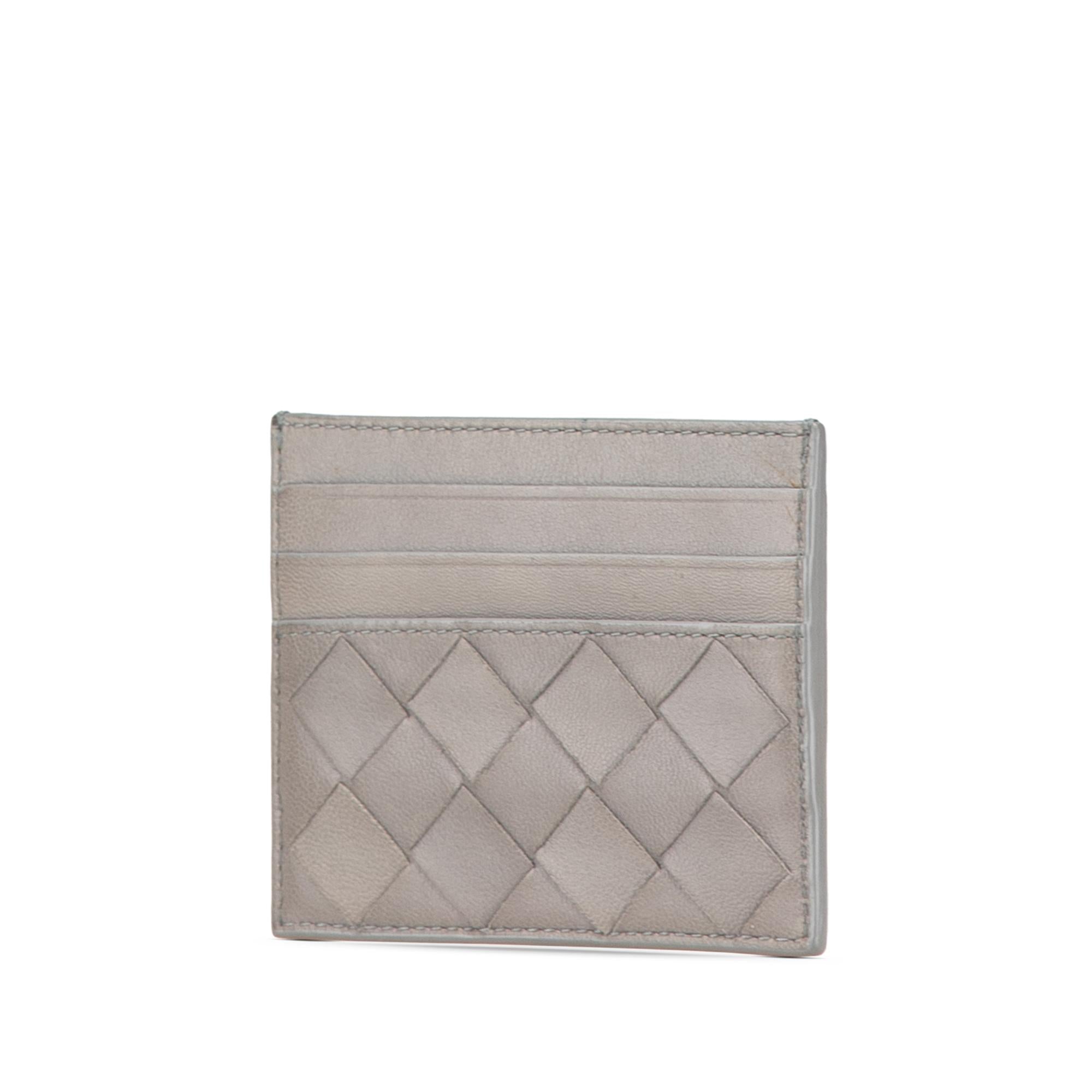 Bottega Veneta Lambskin Intrecciato Credit Card Case