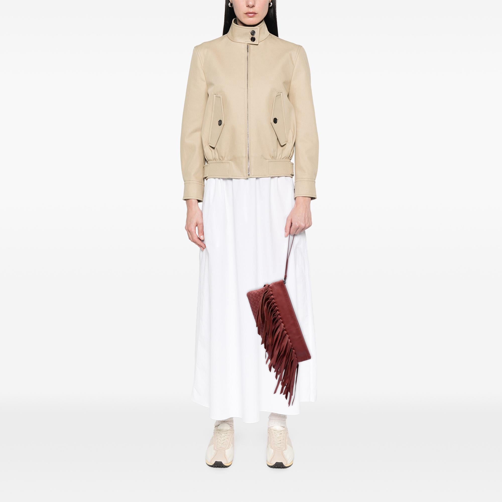 Bottega Veneta Lambskin Intrecciato Fringe Clutch