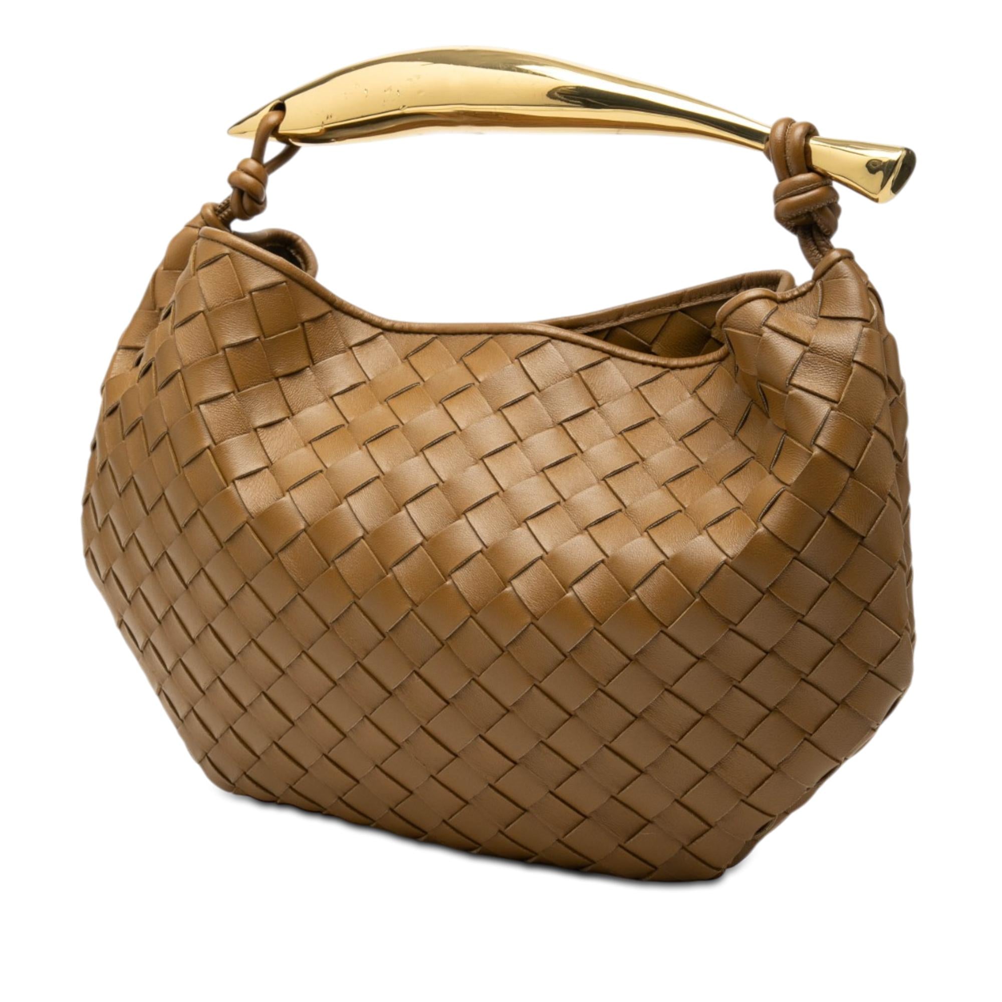 Bottega Veneta Lambskin Intrecciato Sardine Satchel