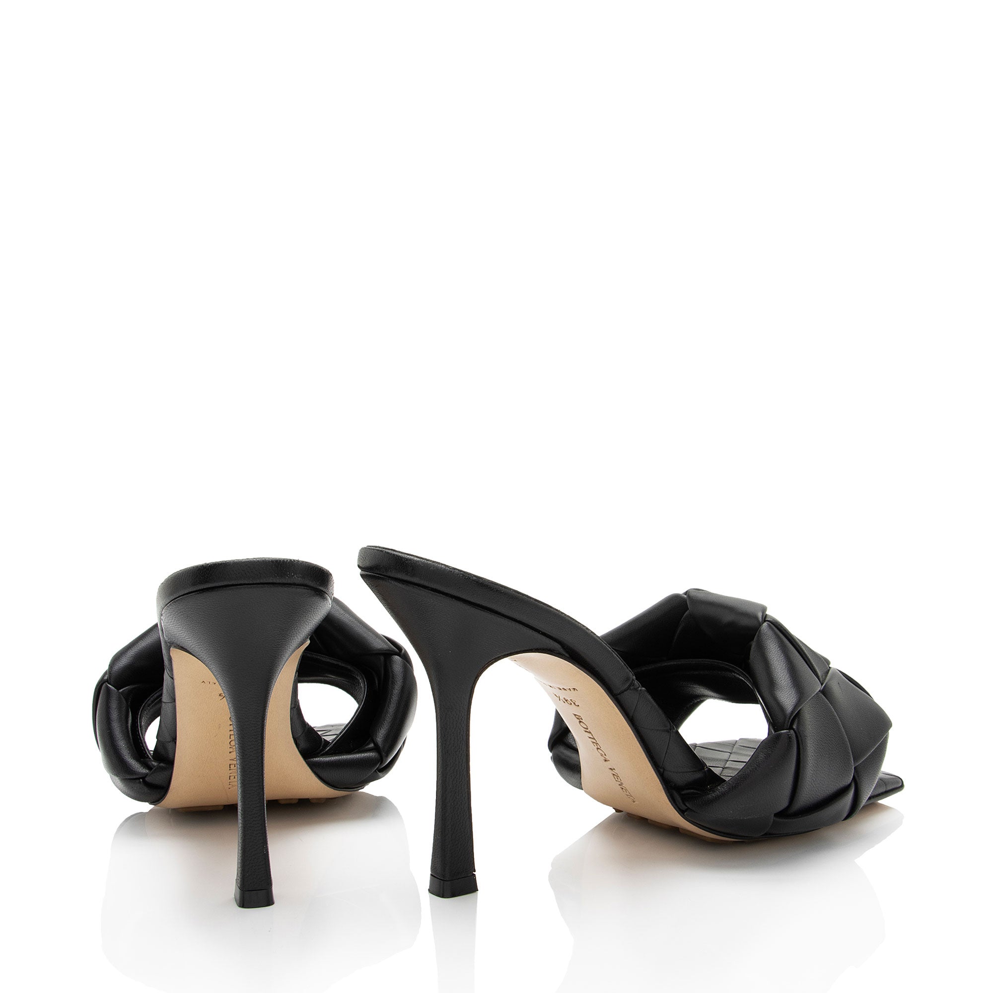 Bottega Veneta Lambskin Lido Sandals - Size 9.5 / 39.5 (SHF-Oy7lM3)