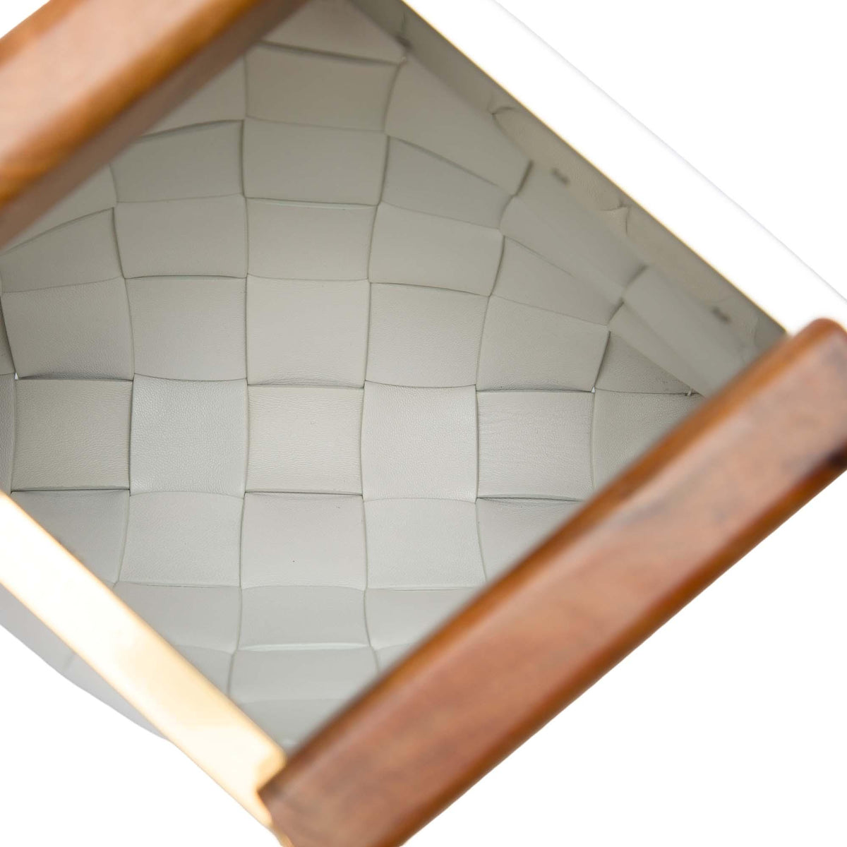 Bottega Veneta Lambskin Maxi Intrecciato The Snap Clutch