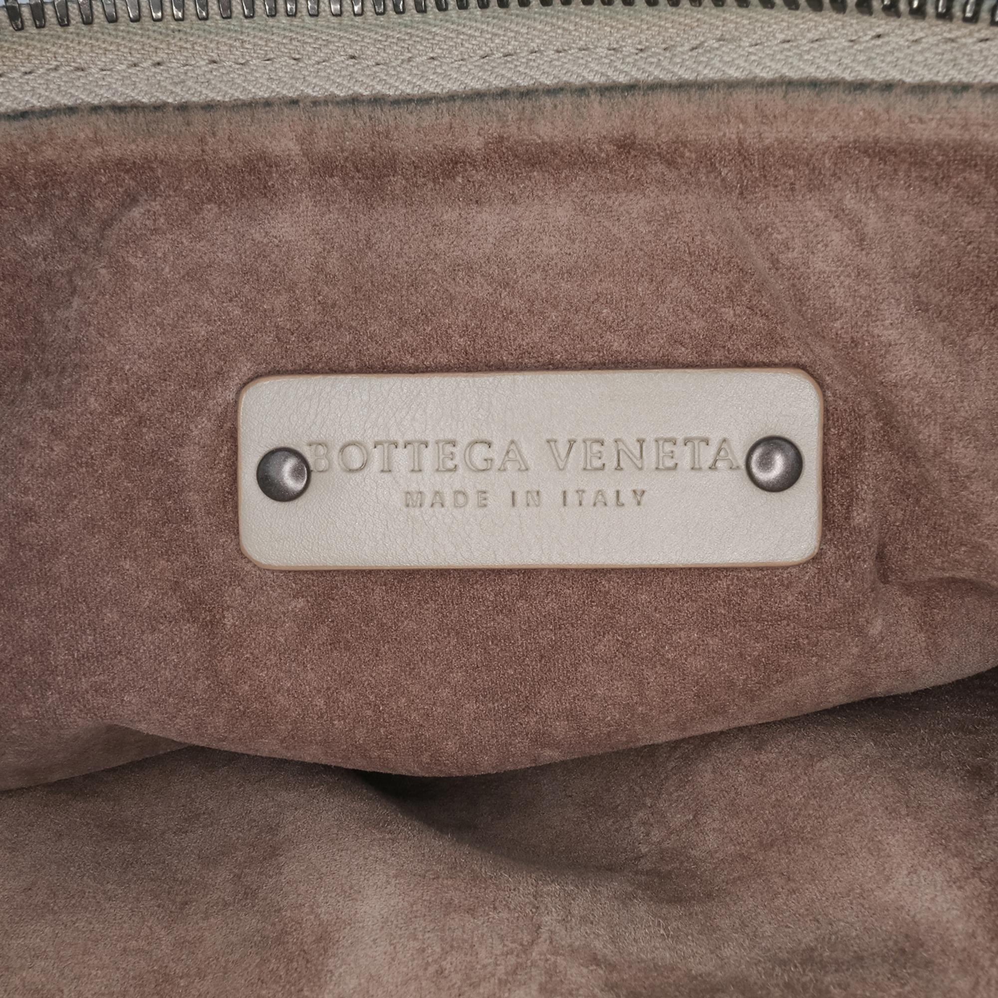 Bottega Veneta Large Leather Intrecciato Leggero Satchel