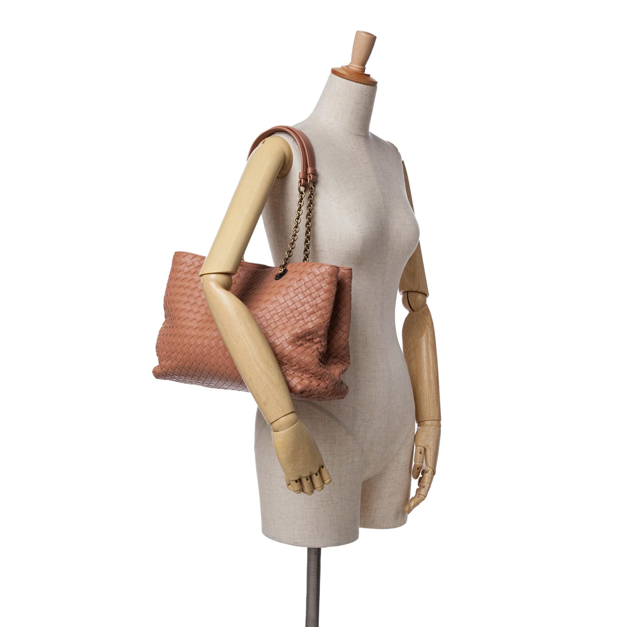 Bottega Veneta Large Nappa Intrecciato Classic Chain Strap Tote