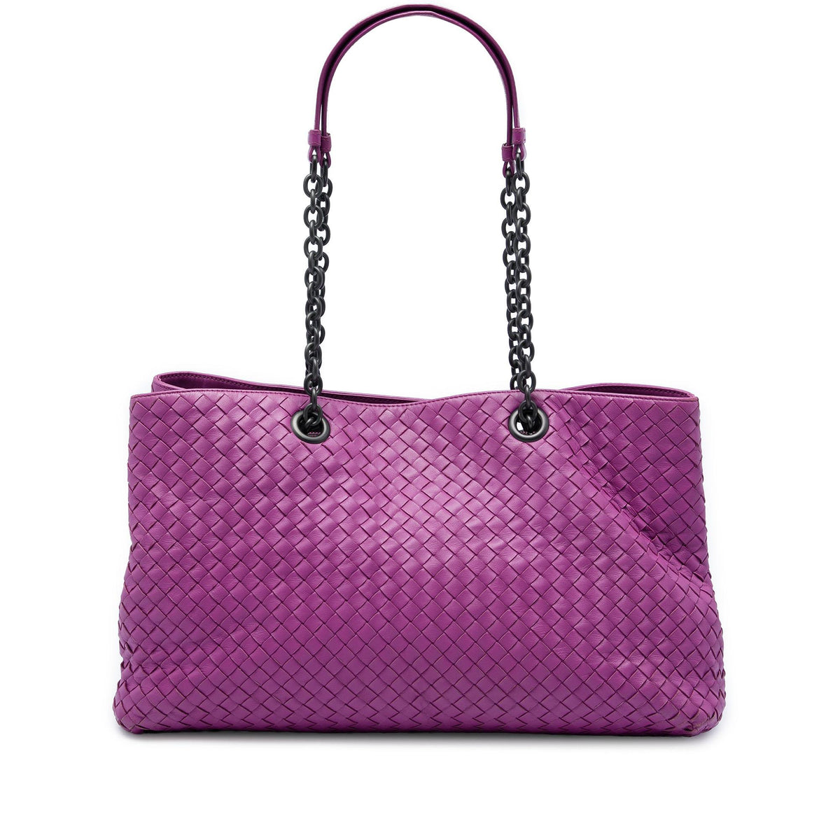 Bottega Veneta Large Nappa Intrecciato Double Chain Tote