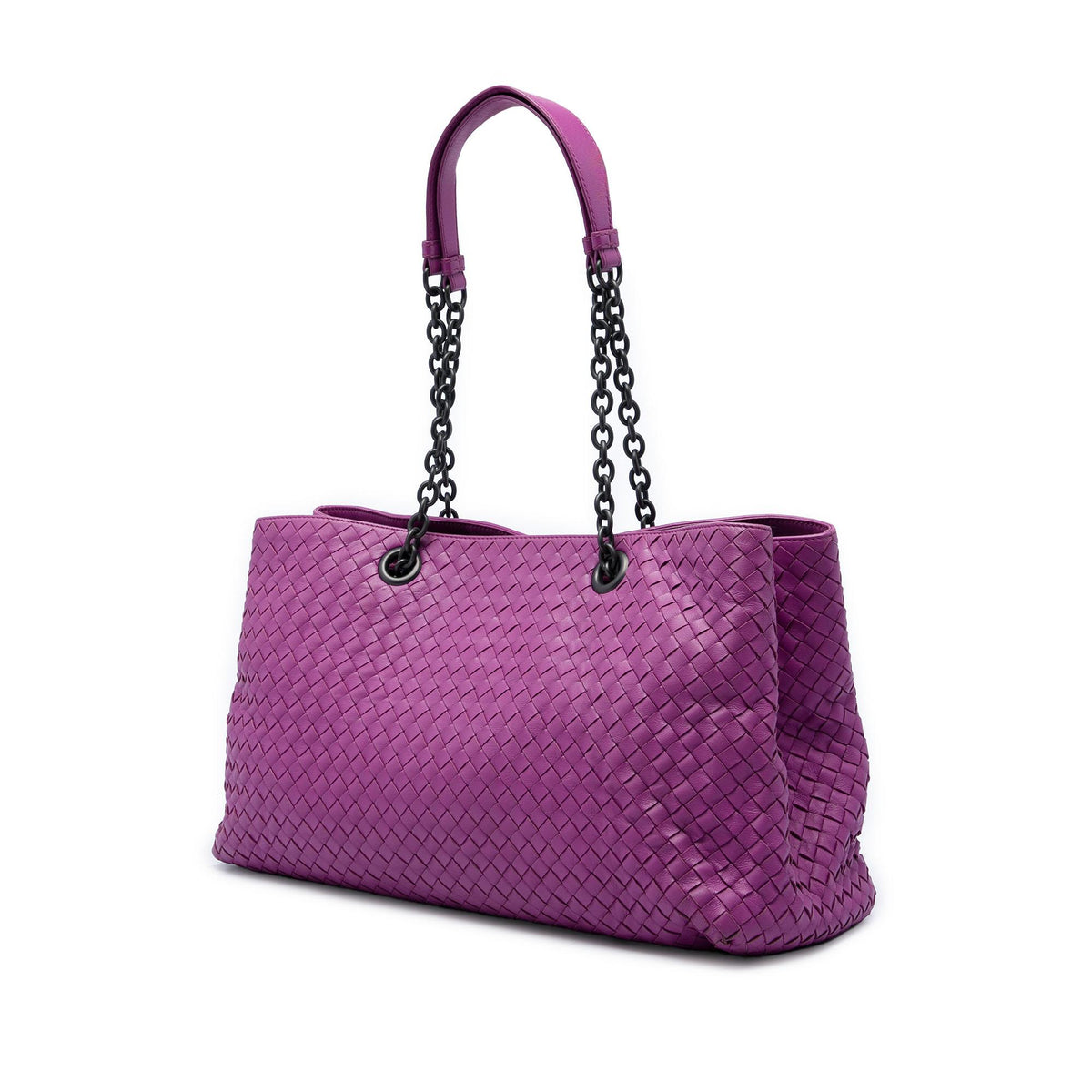 Bottega Veneta Large Nappa Intrecciato Double Chain Tote