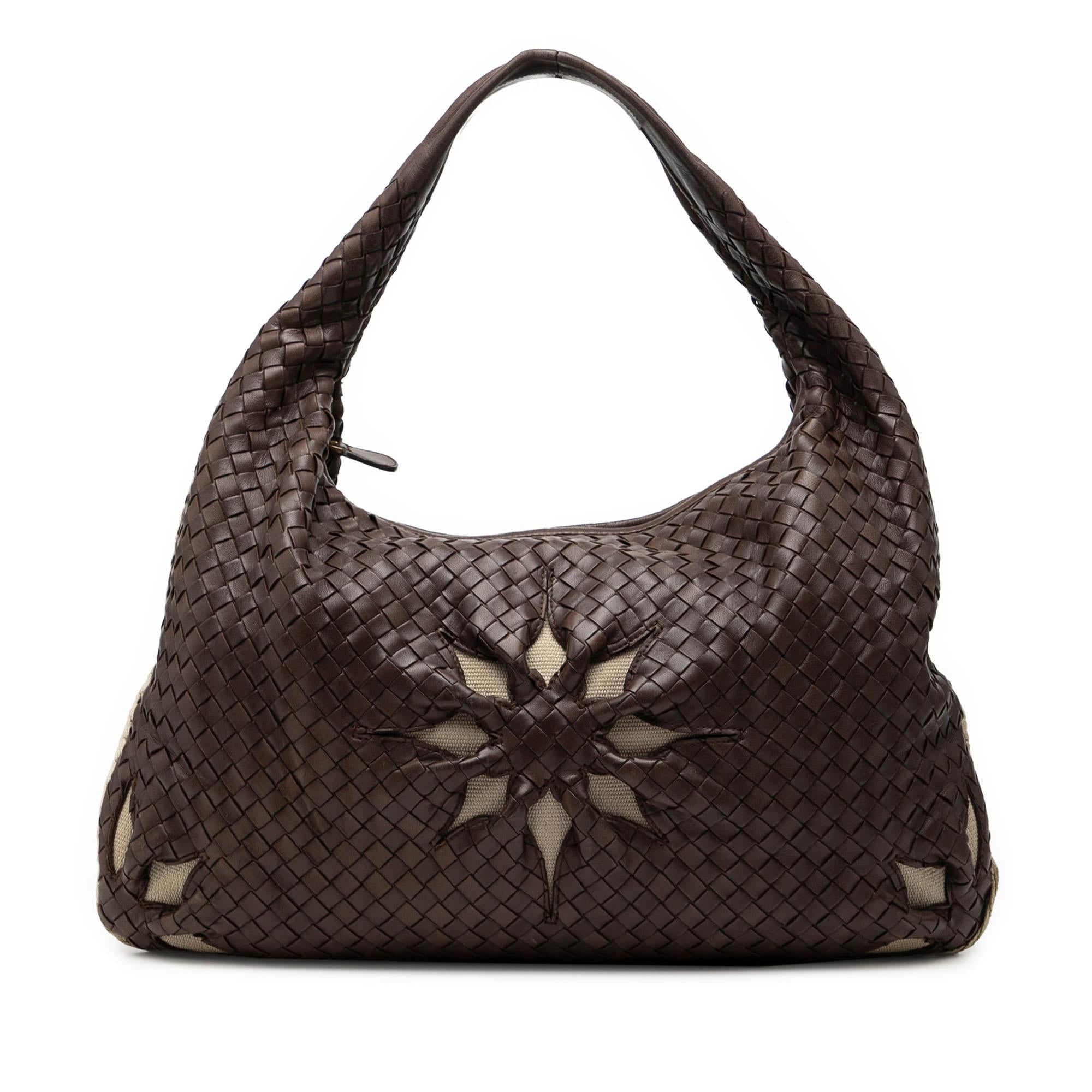 Bottega Veneta Large Nappa Intrecciato Floral Cutout Veneta Hobo