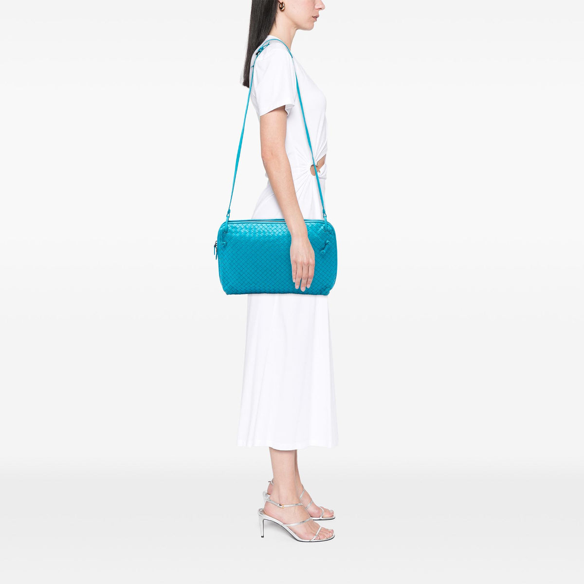 Bottega Veneta Large Nappa Intrecciato Nodini Crossbody