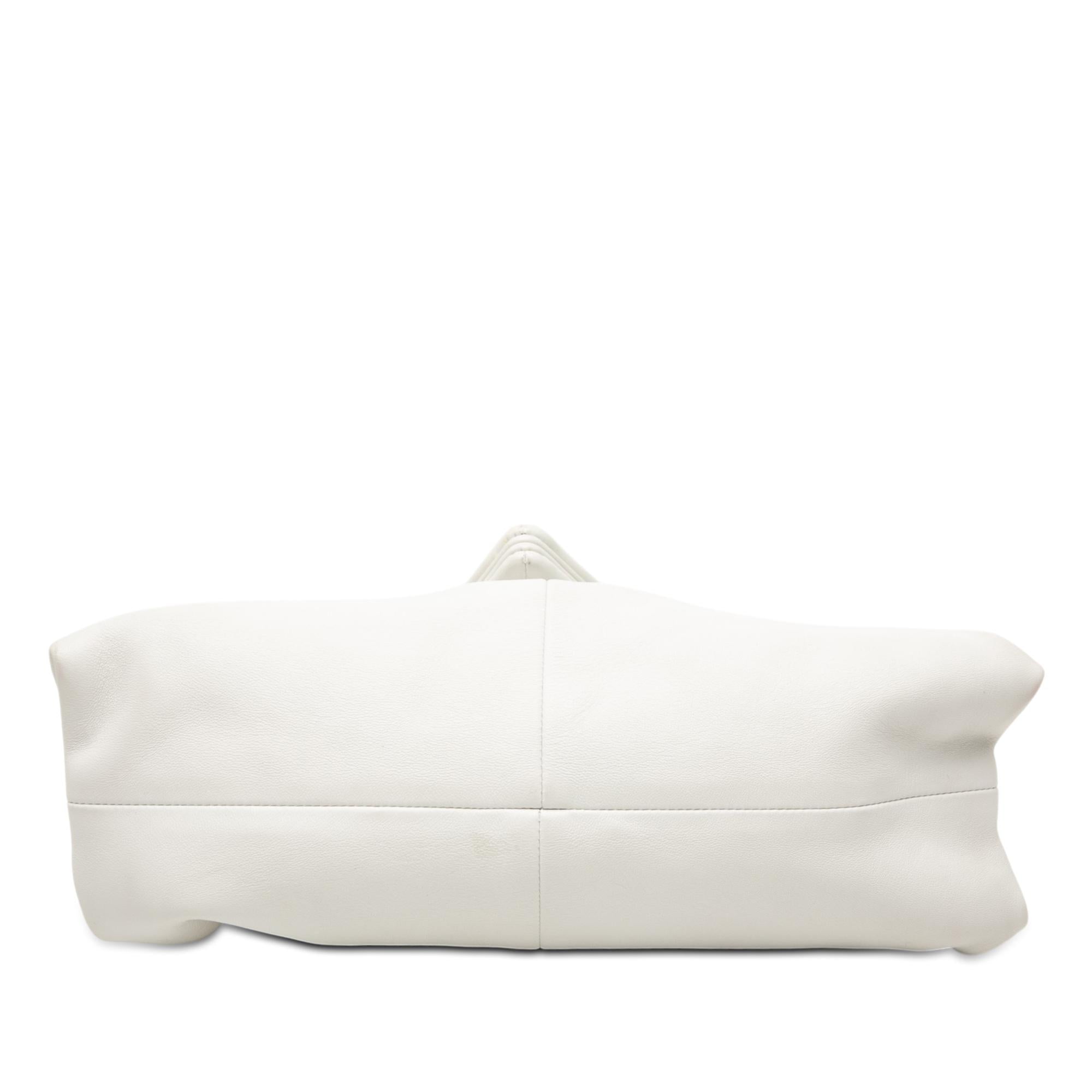 Bottega Veneta Leather BV Trine Angular Clutch