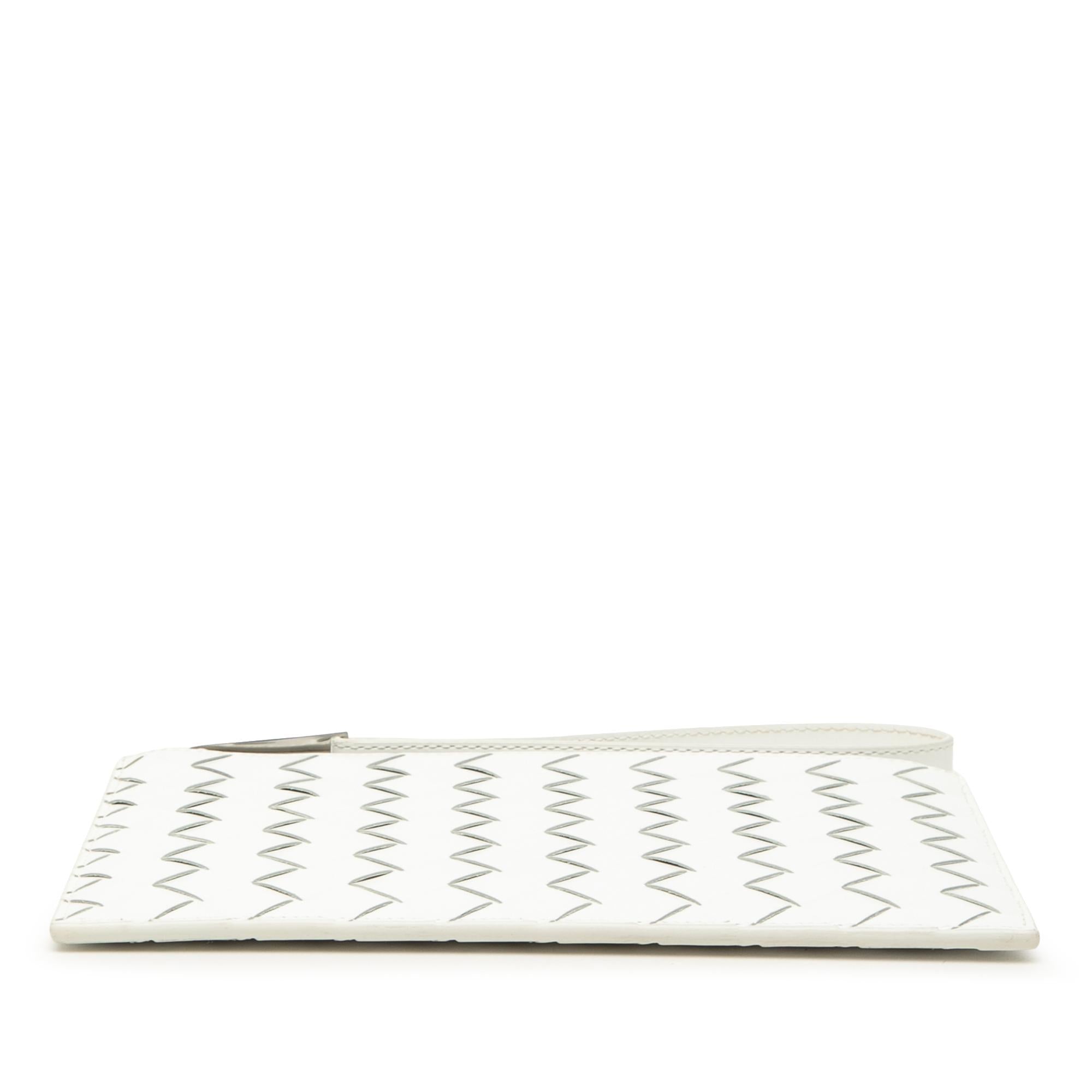 Bottega Veneta Leather Intrecciato Clutch