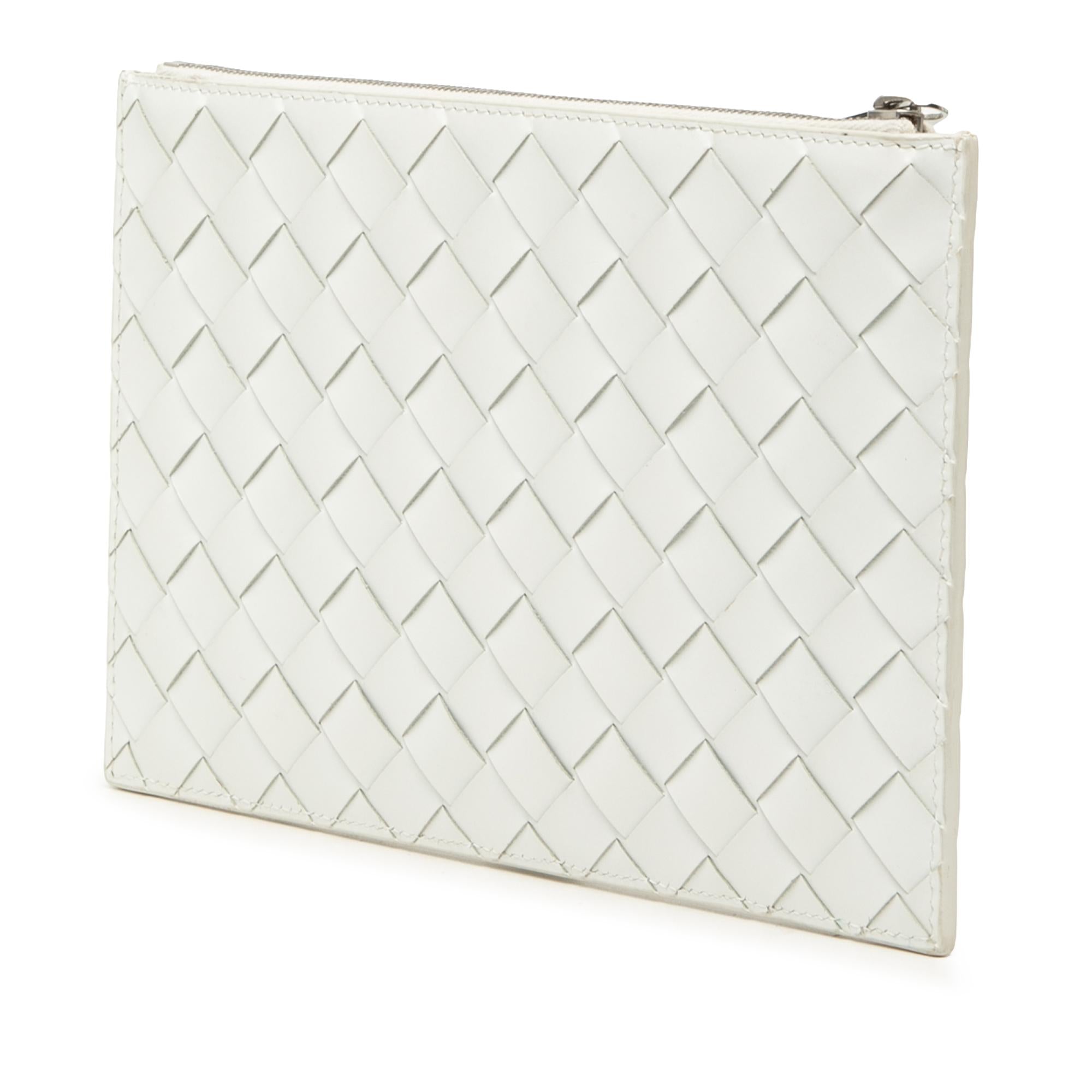Bottega Veneta Leather Intrecciato Clutch