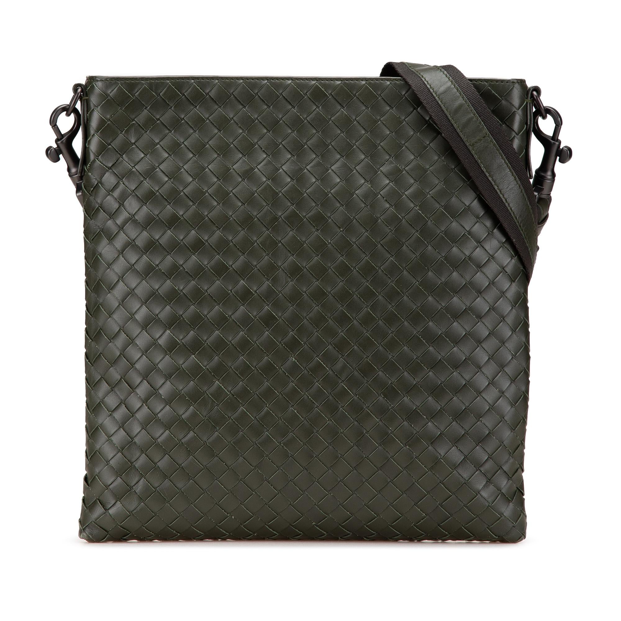 Bottega Veneta Leather Intrecciato Crossbody