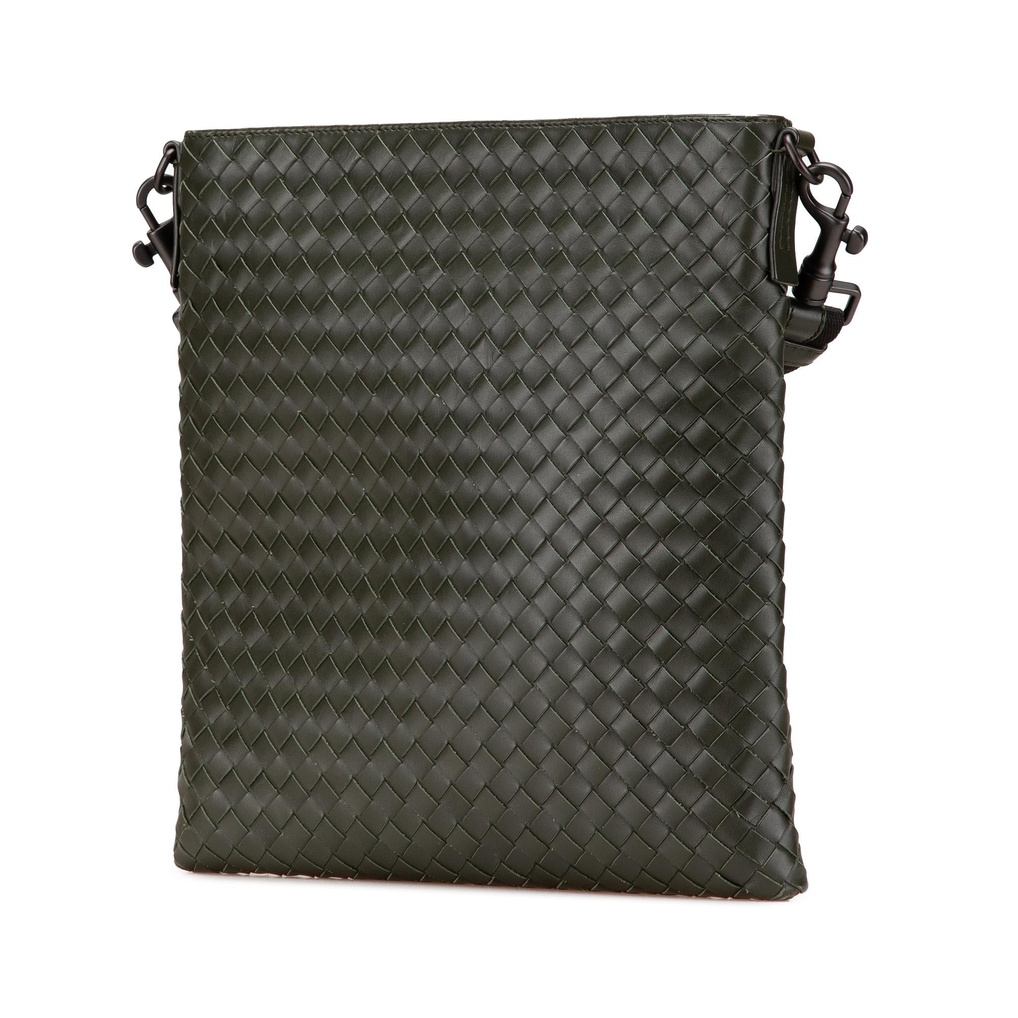 Bottega Veneta Leather Intrecciato Crossbody