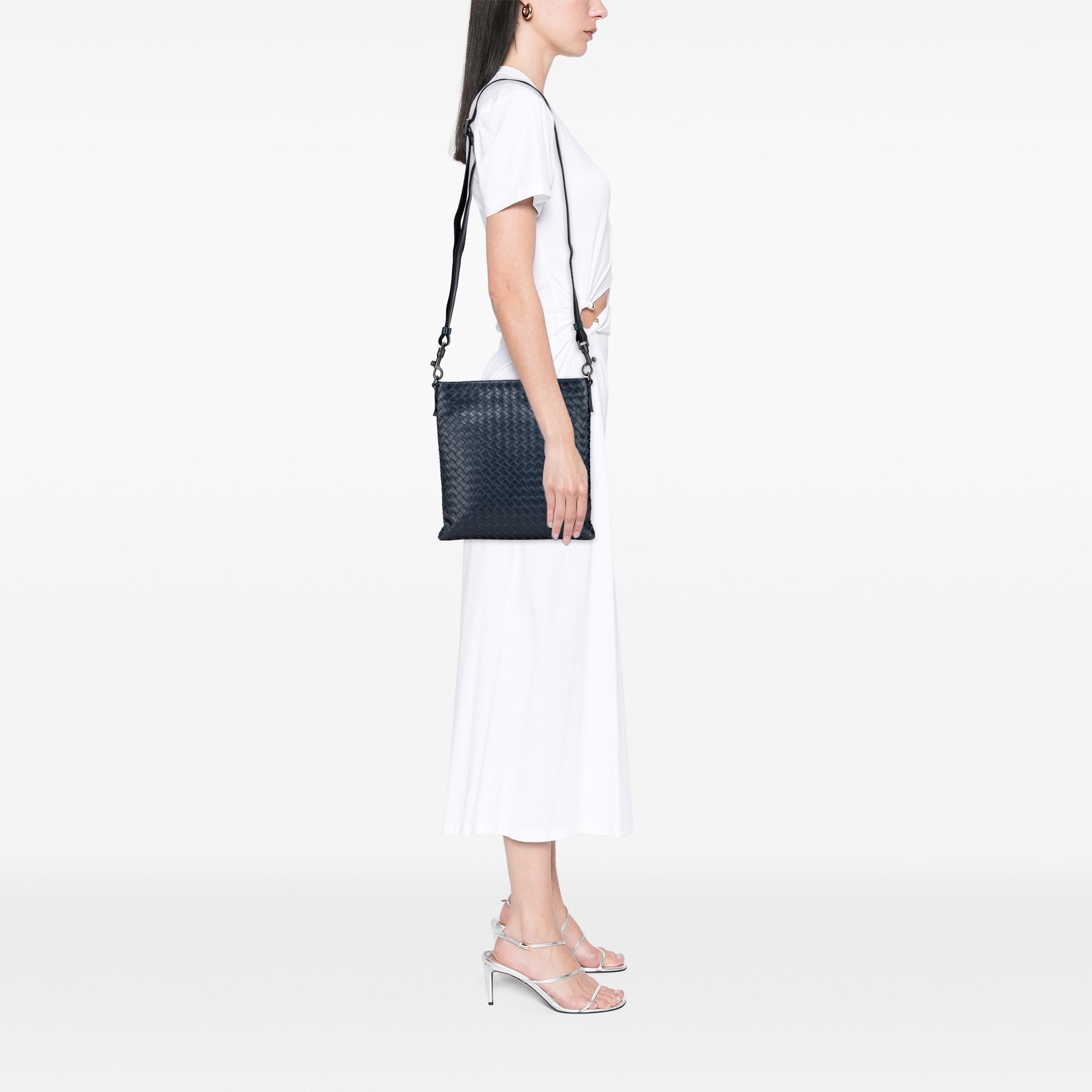 Bottega Veneta Leather Intrecciato Crossbody