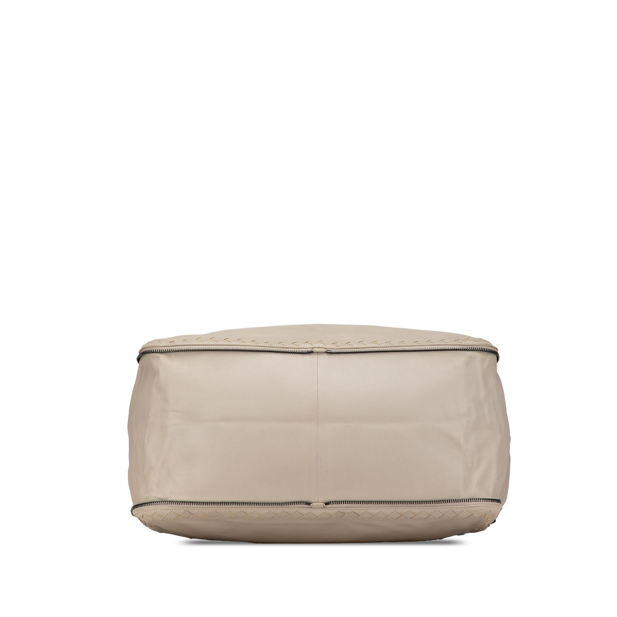 Bottega Veneta Leather Intrecciato Side Zip Tote