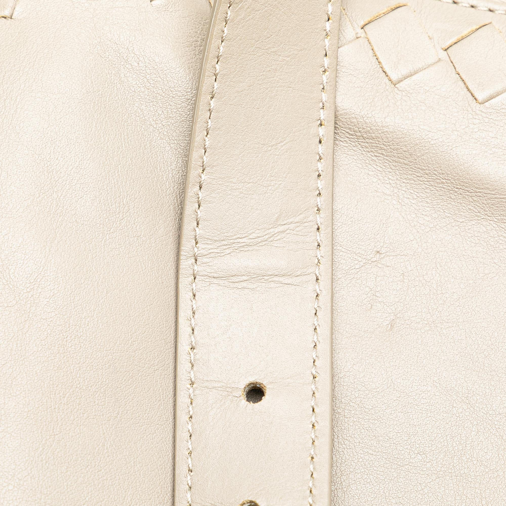 Bottega Veneta Leather Intrecciato Side Zip Tote