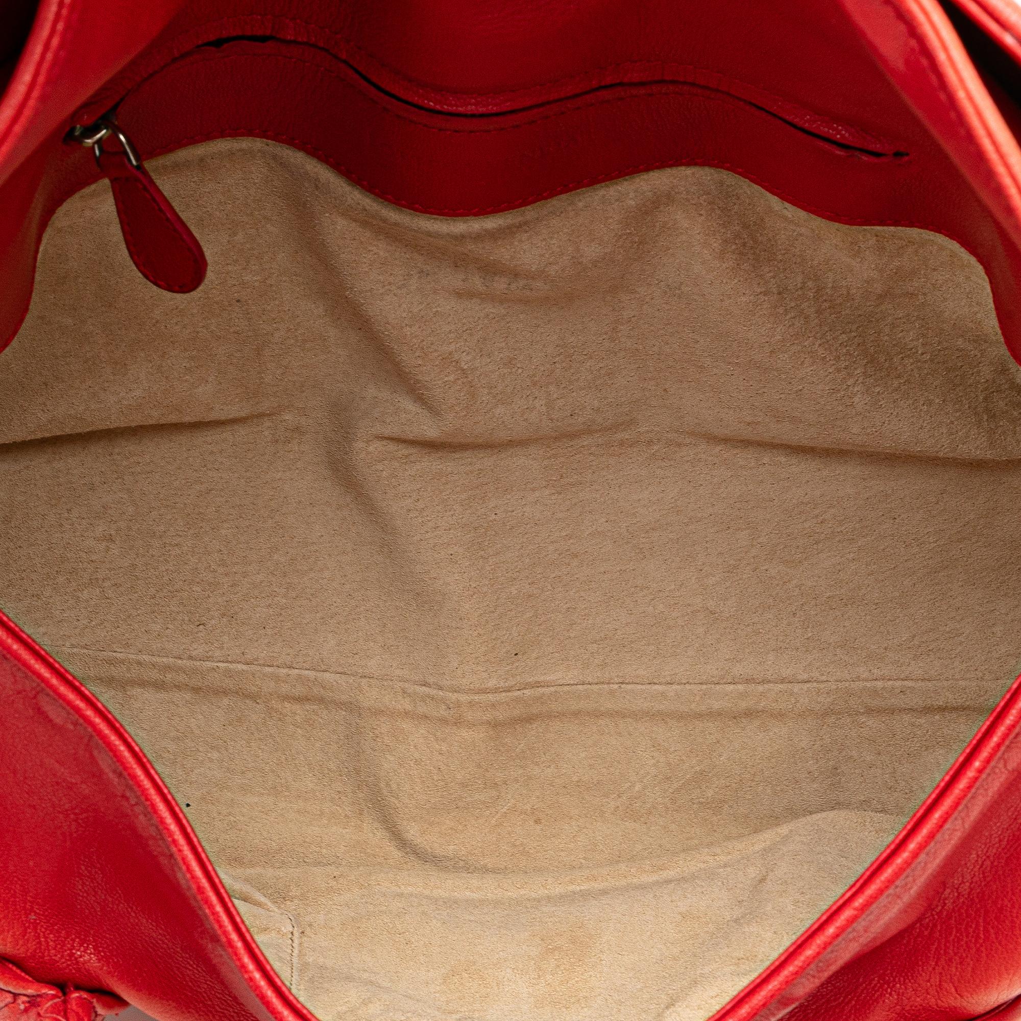 Bottega Veneta Leather Intrecciato Top Handle Bag
