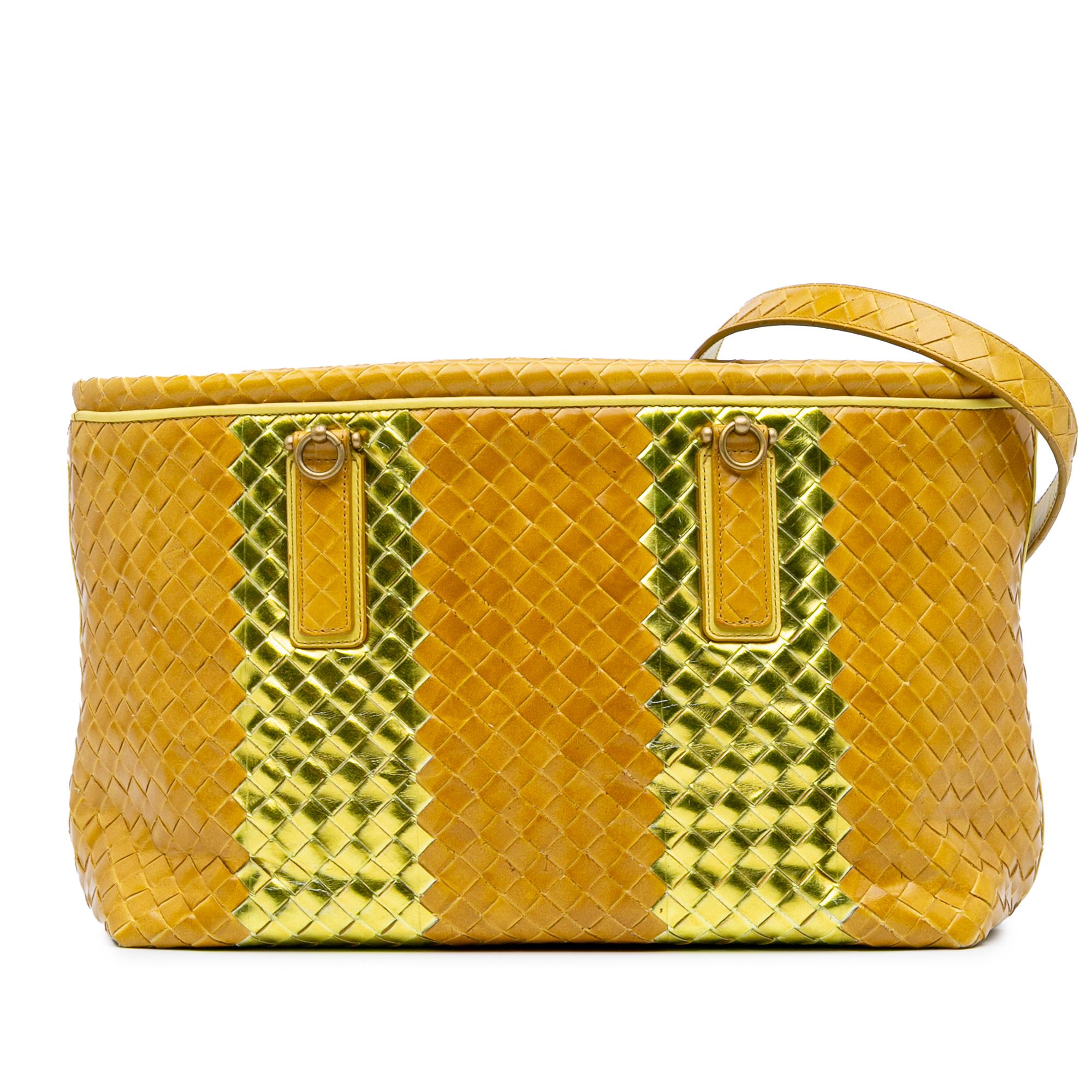 Bottega Veneta Leather Intrecciato Tote