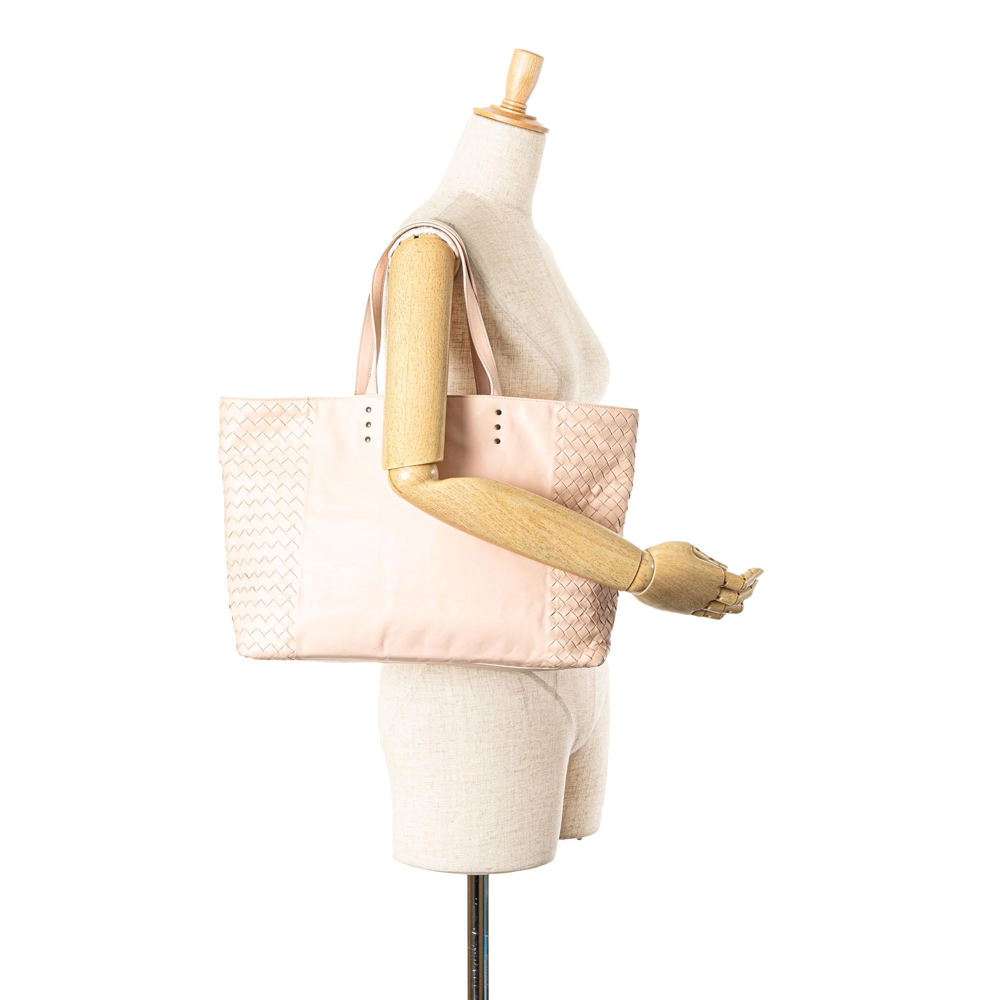 Bottega Veneta Leather Intrecciato Tote
