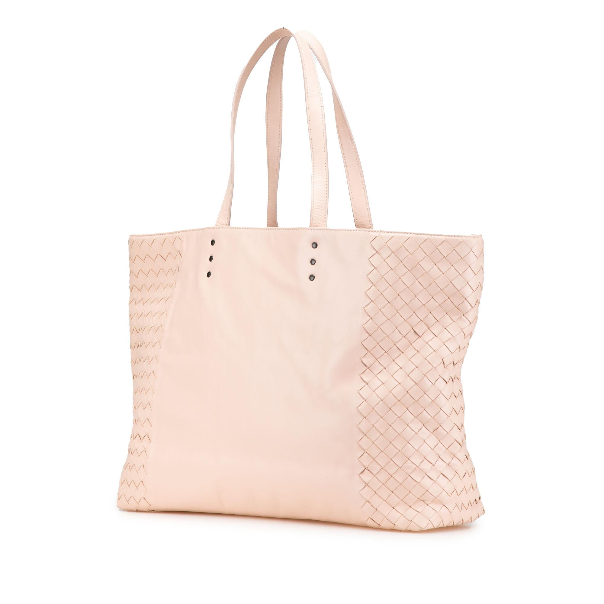 Bottega Veneta Leather Intrecciato Tote