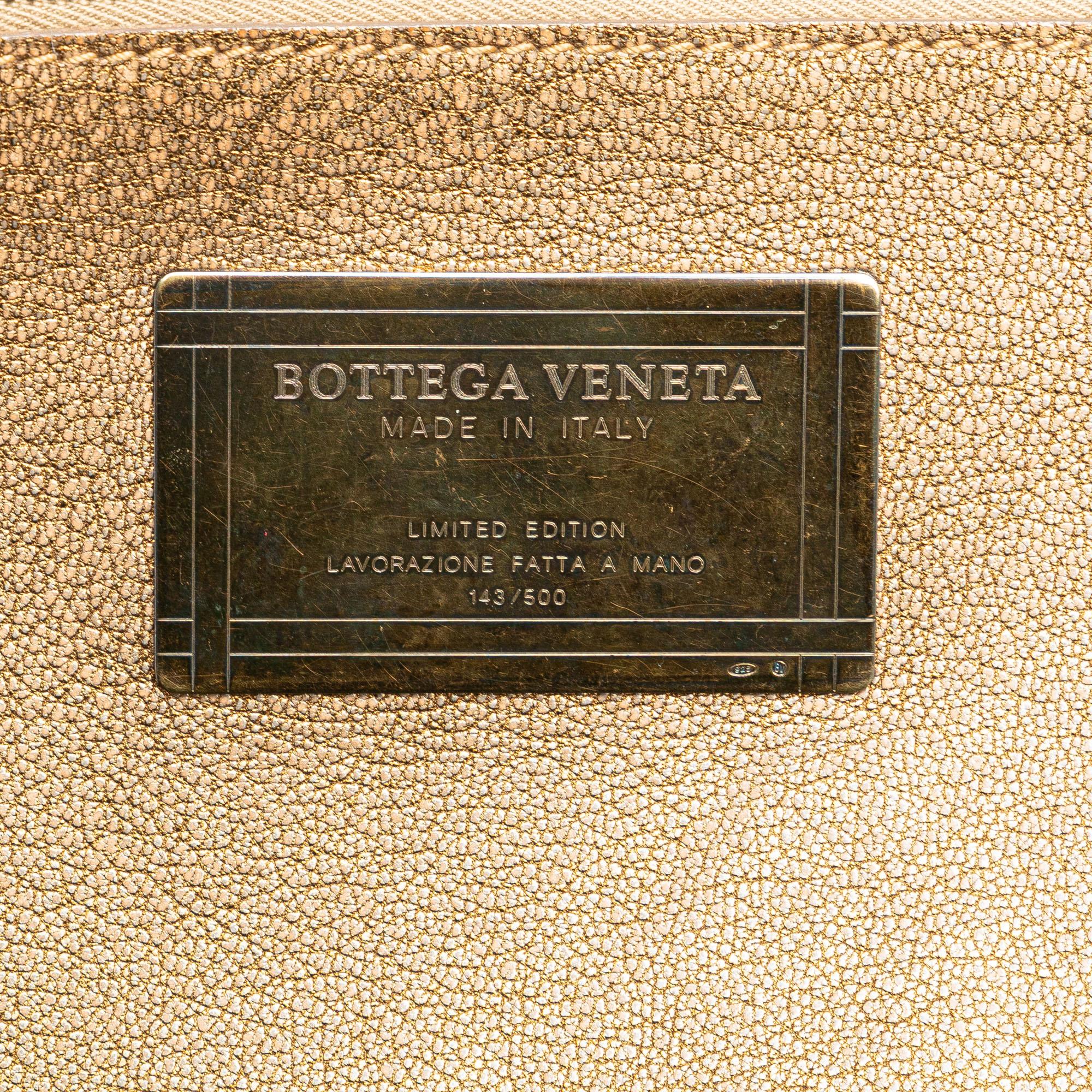 Bottega Veneta Medium Lambskin Intreccio Cabat Tote