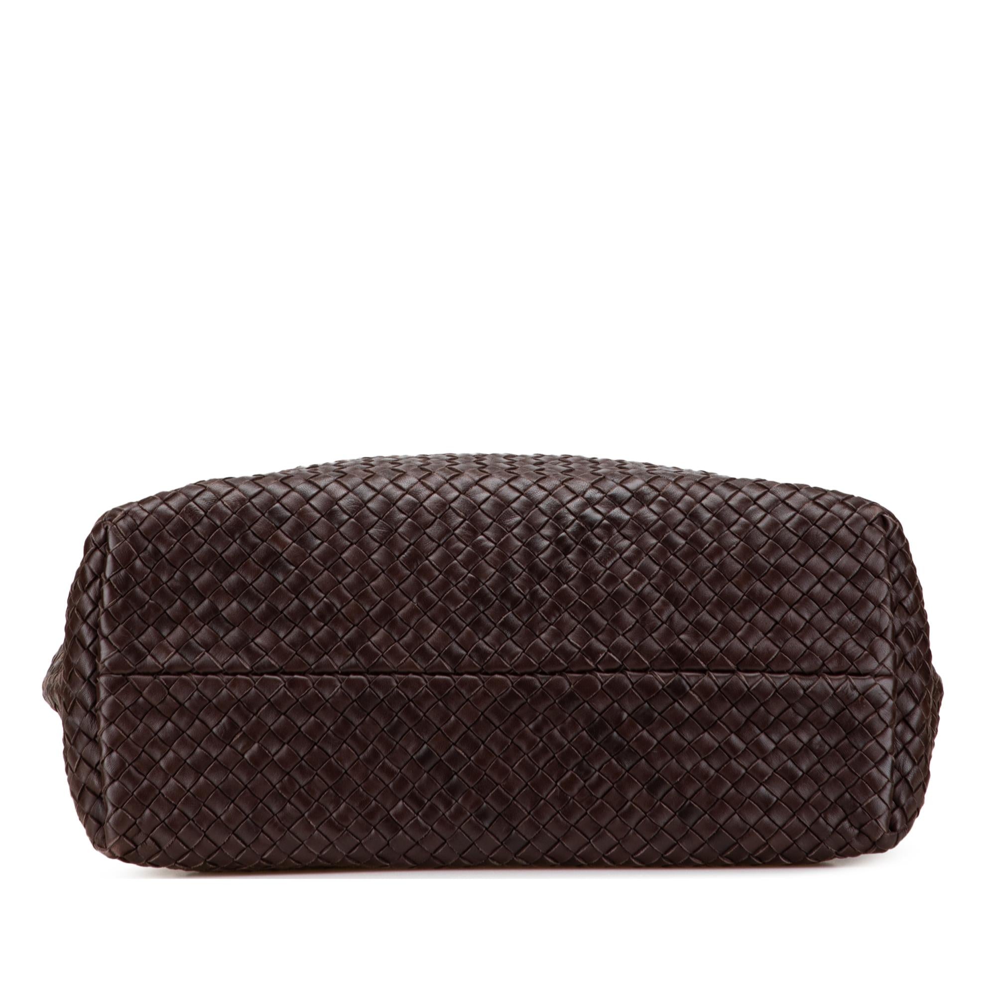 Bottega Veneta Medium Lambskin Intreccio Cabat Tote