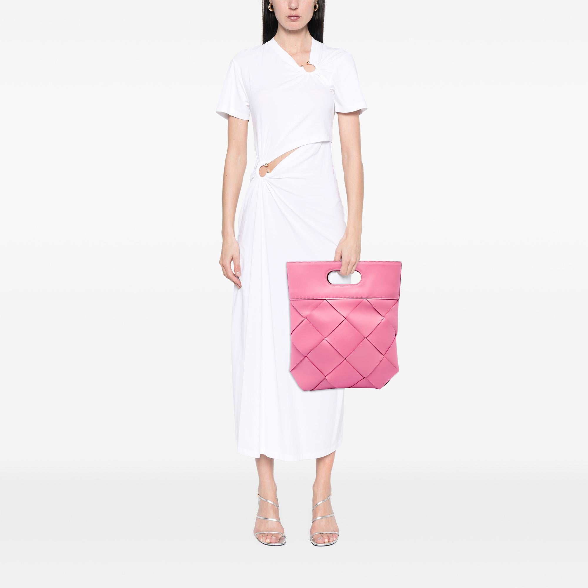 Bottega Veneta Medium Leather Maxi Intrecciato Slip Tote