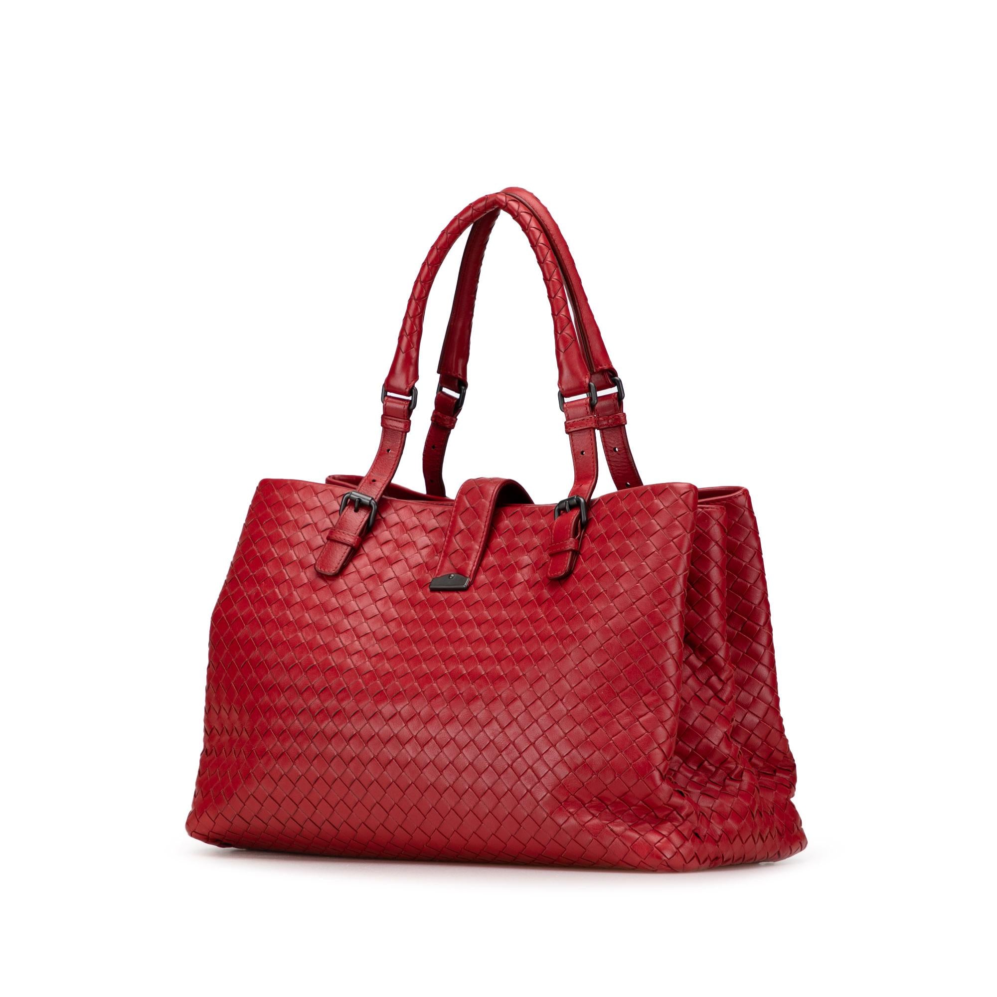 Bottega Veneta Medium Nappa Intrecciato Roma Tote