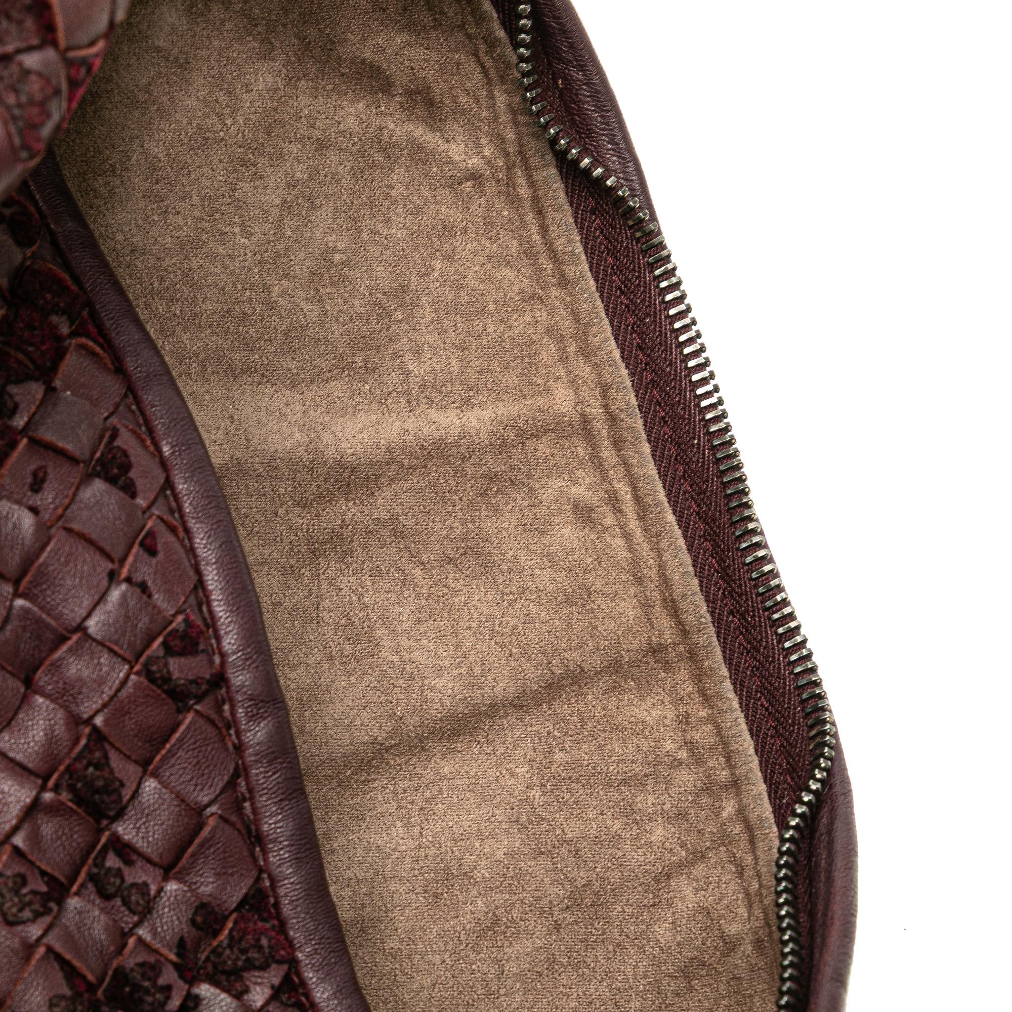 Bottega Veneta Medium Nappa Velours Intrecciato Fuzzy Veneta Hobo