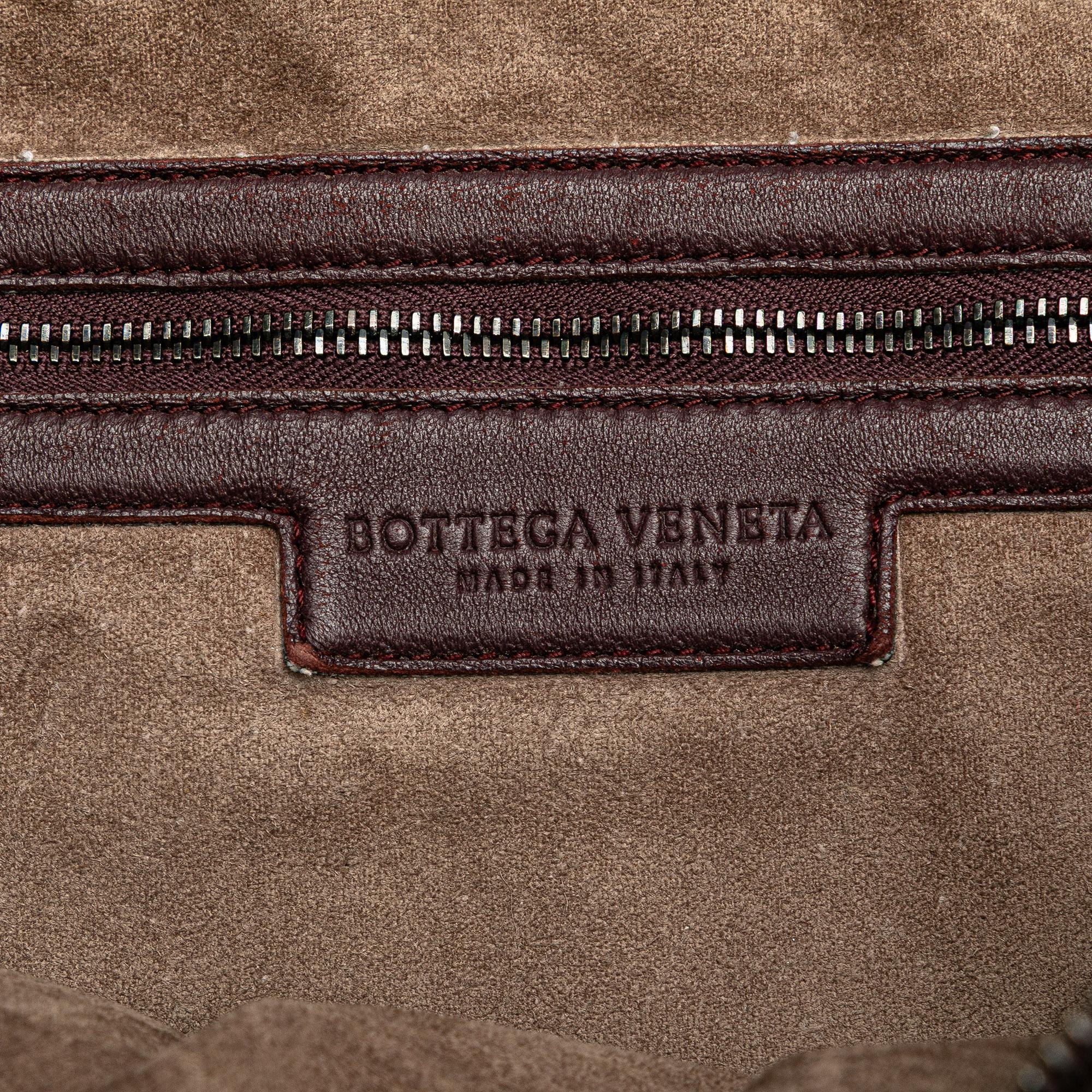 Bottega Veneta Medium Nappa Velours Intrecciato Fuzzy Veneta Hobo
