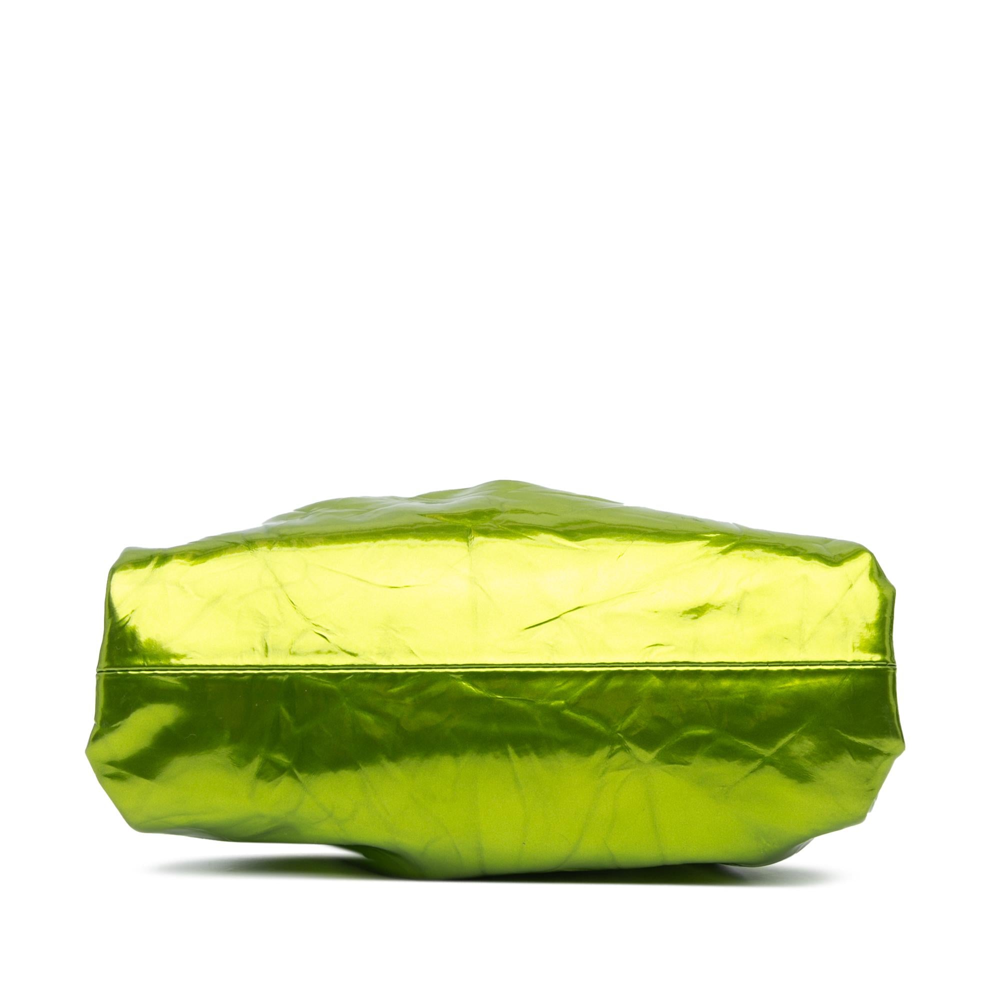Bottega Veneta Metallic Crushed Calfskin The Mini Pouch