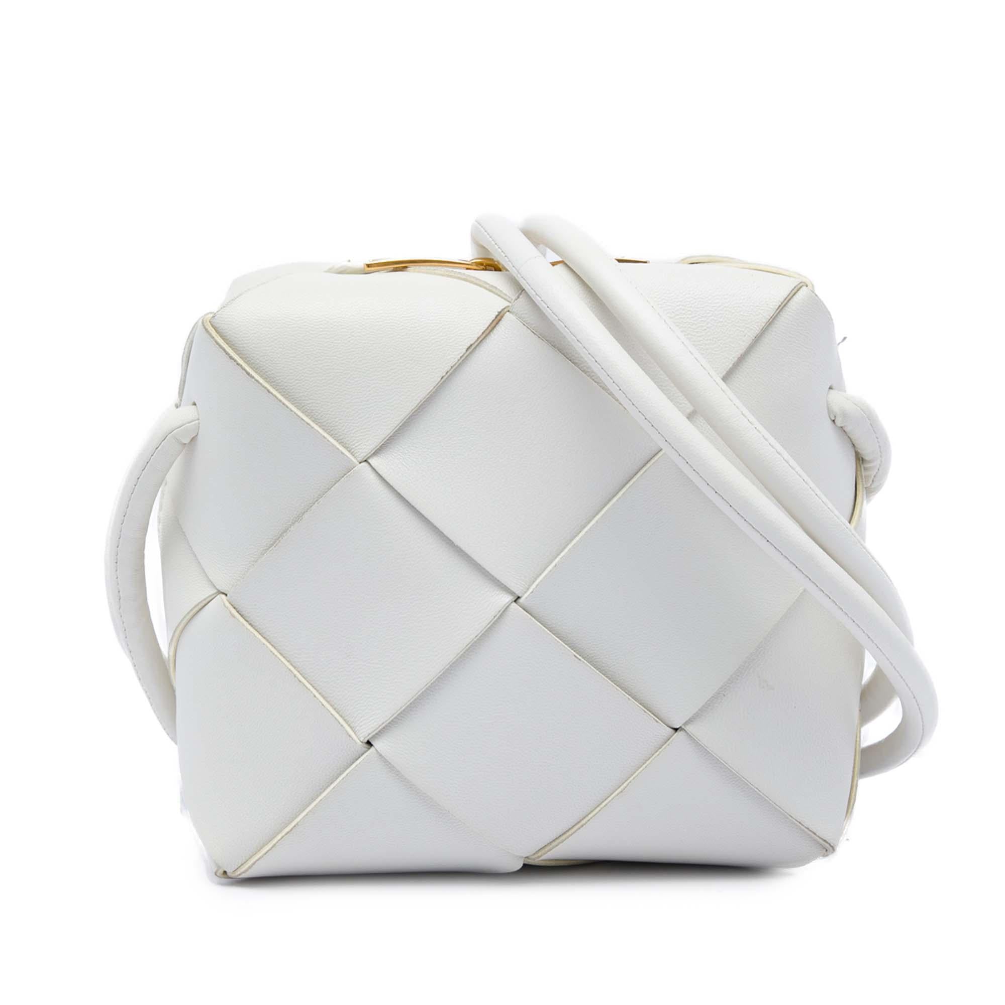 Bottega Veneta Mini Lambskin Intrecciato Cassette Camera Bag