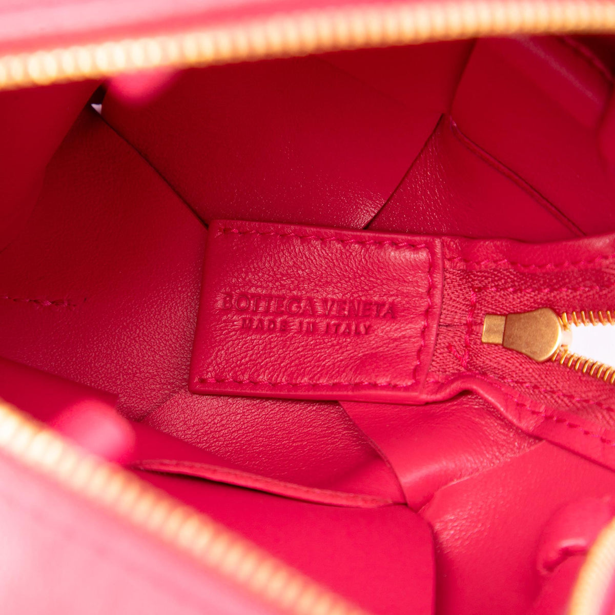 Bottega Veneta Mini Lambskin Intrecciato Cassette Camera Bag
