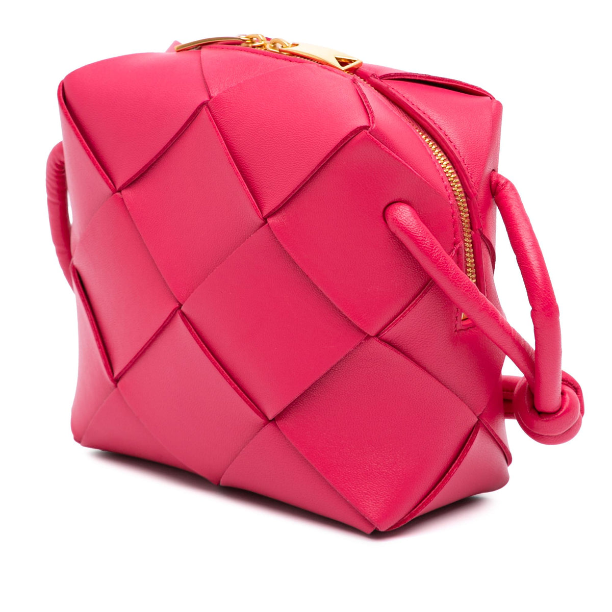 Bottega Veneta Mini Lambskin Intrecciato Cassette Camera Bag