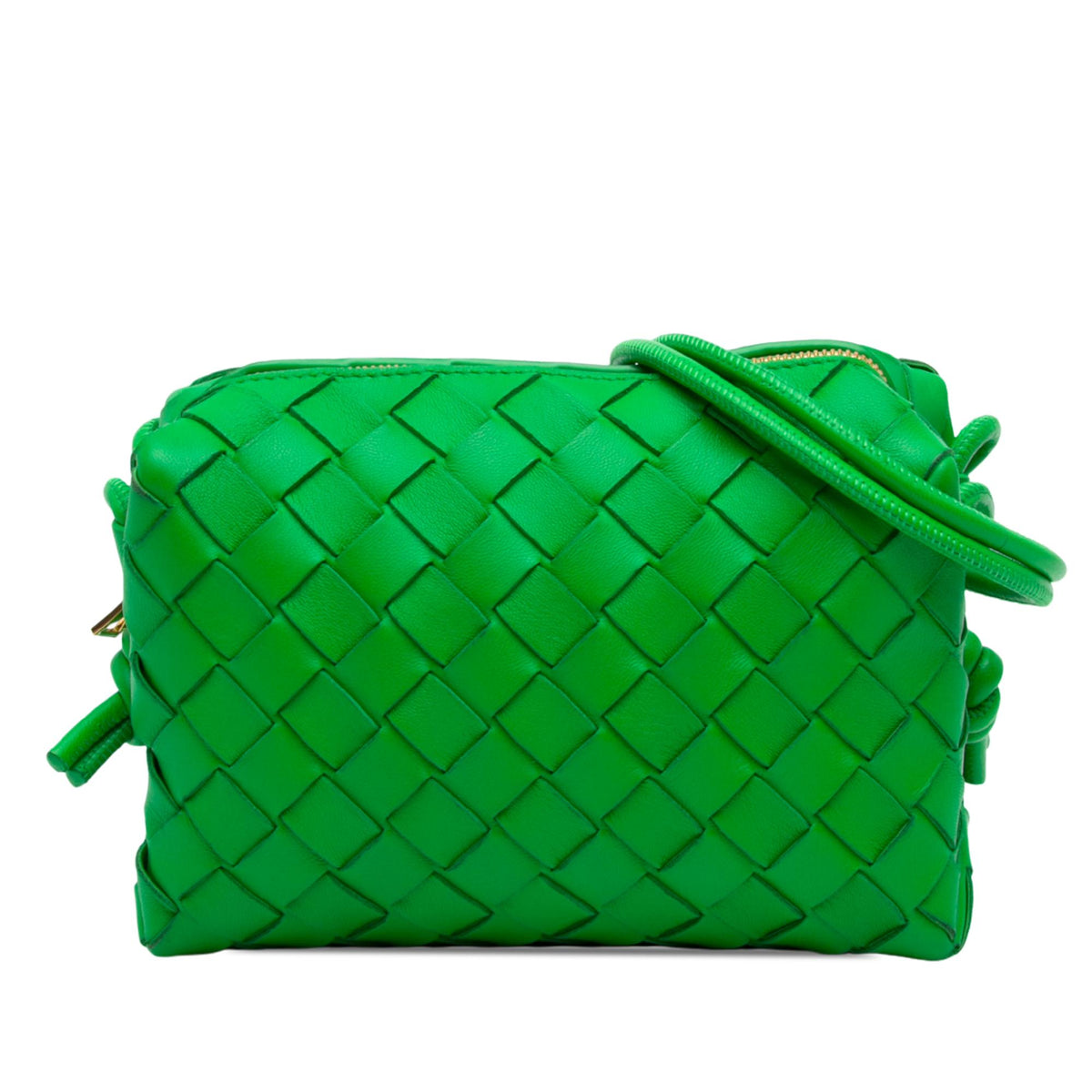 Bottega Veneta Mini Lambskin Intrecciato Loop Camera Bag