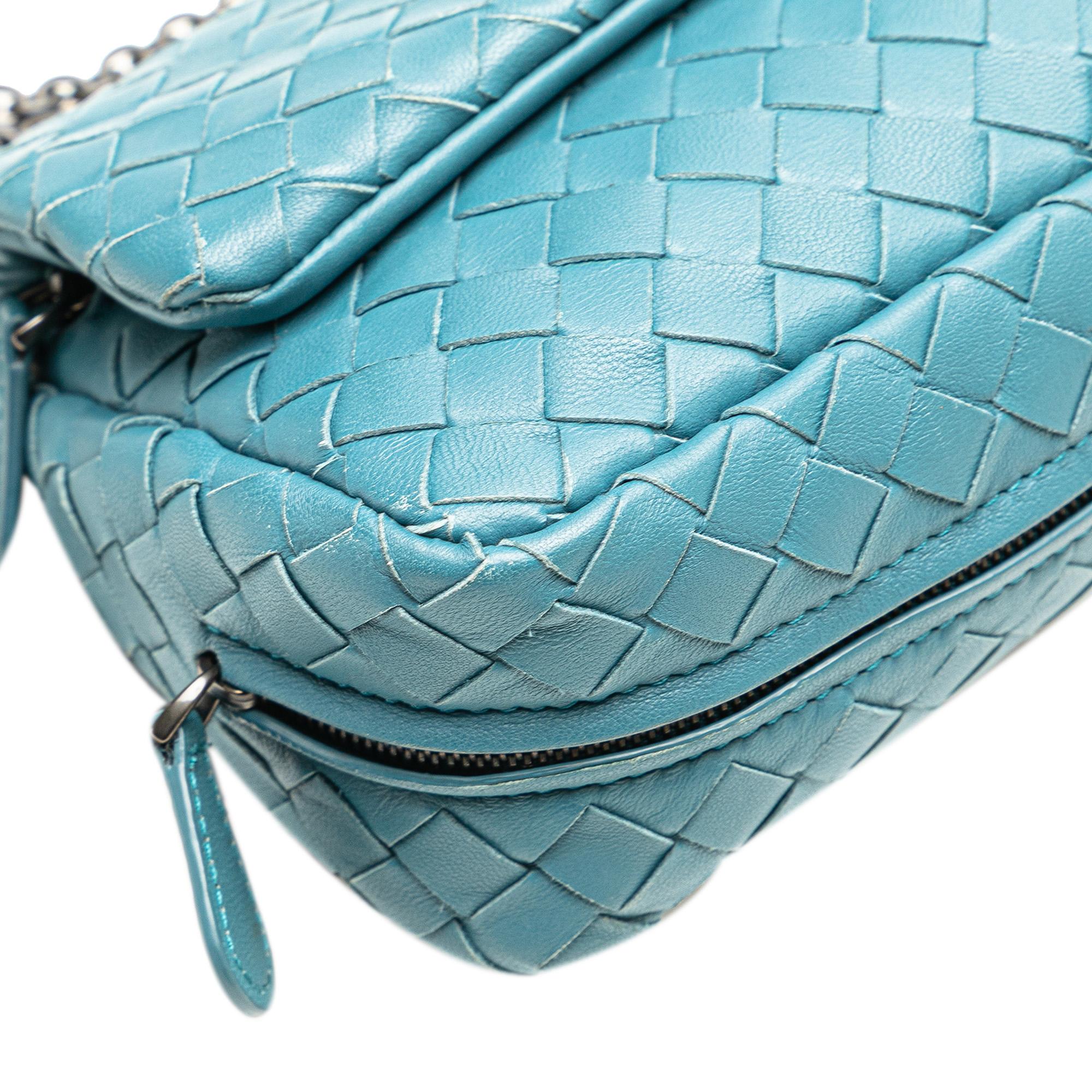 Bottega Veneta Mini Nappa Intrecciato Expandable Chain Crossbody