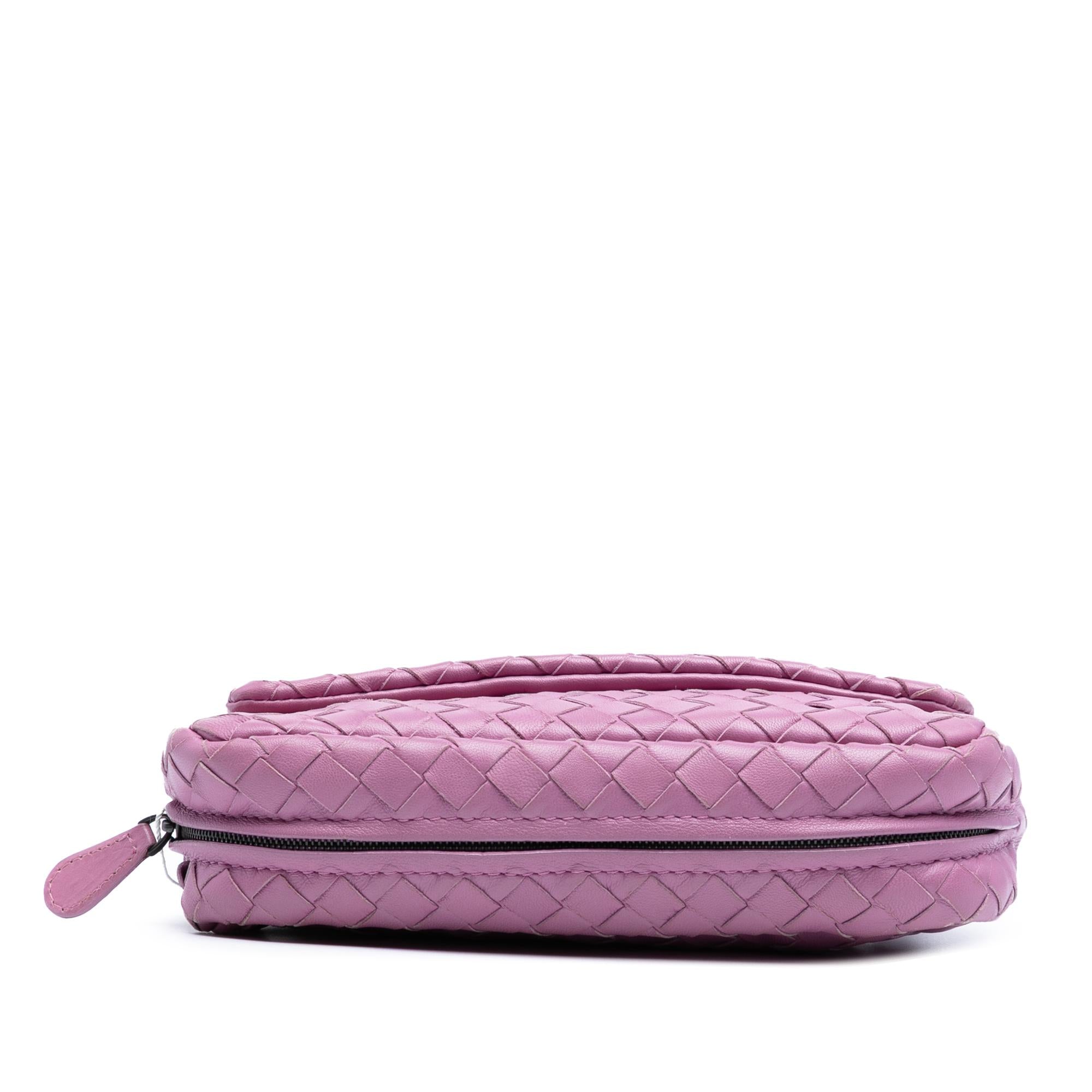 Bottega Veneta Mini Nappa Intrecciato Expandable Chain Flap Crossbody