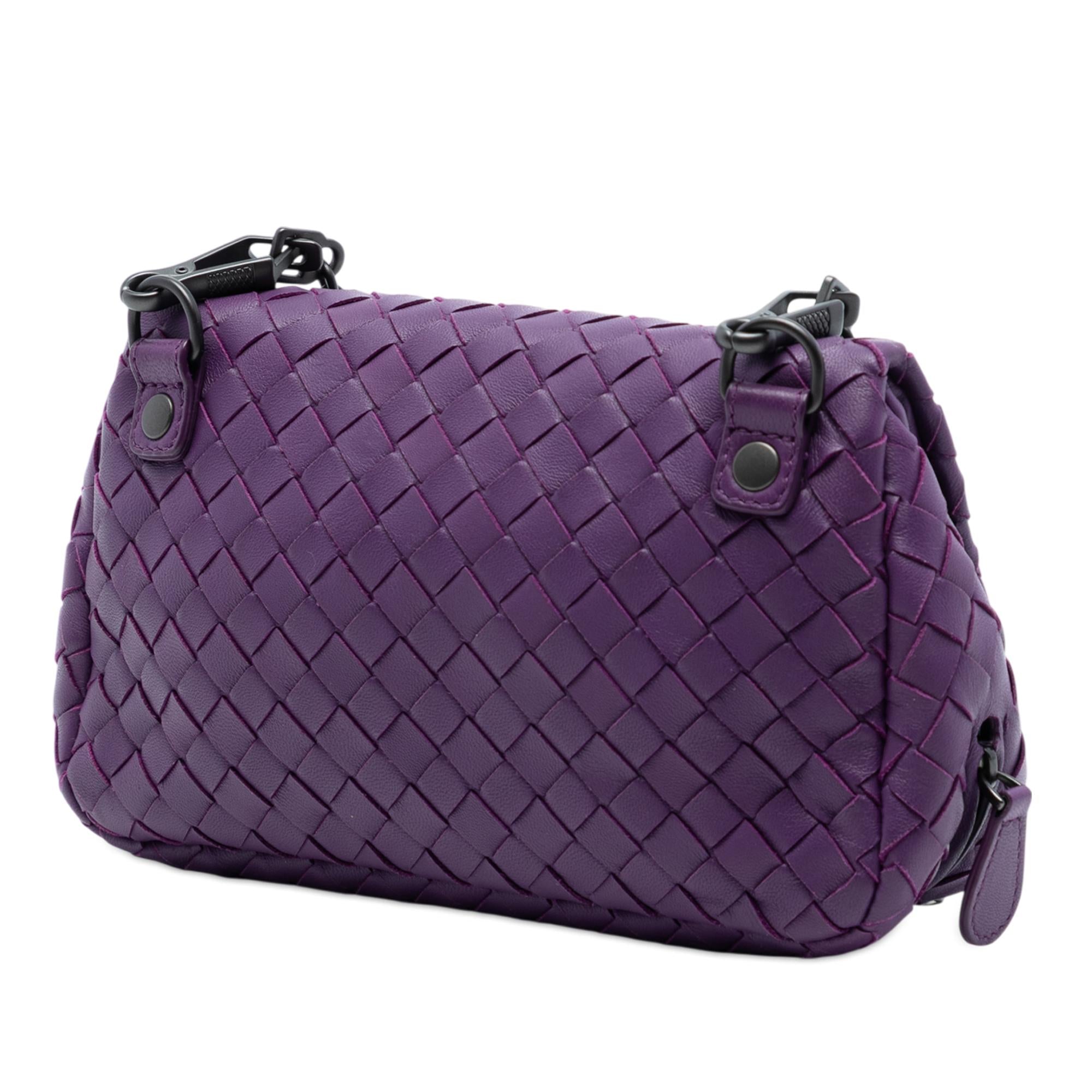 Bottega Veneta Mini Nappa Intrecciato Expandable Chain Flap Crossbody