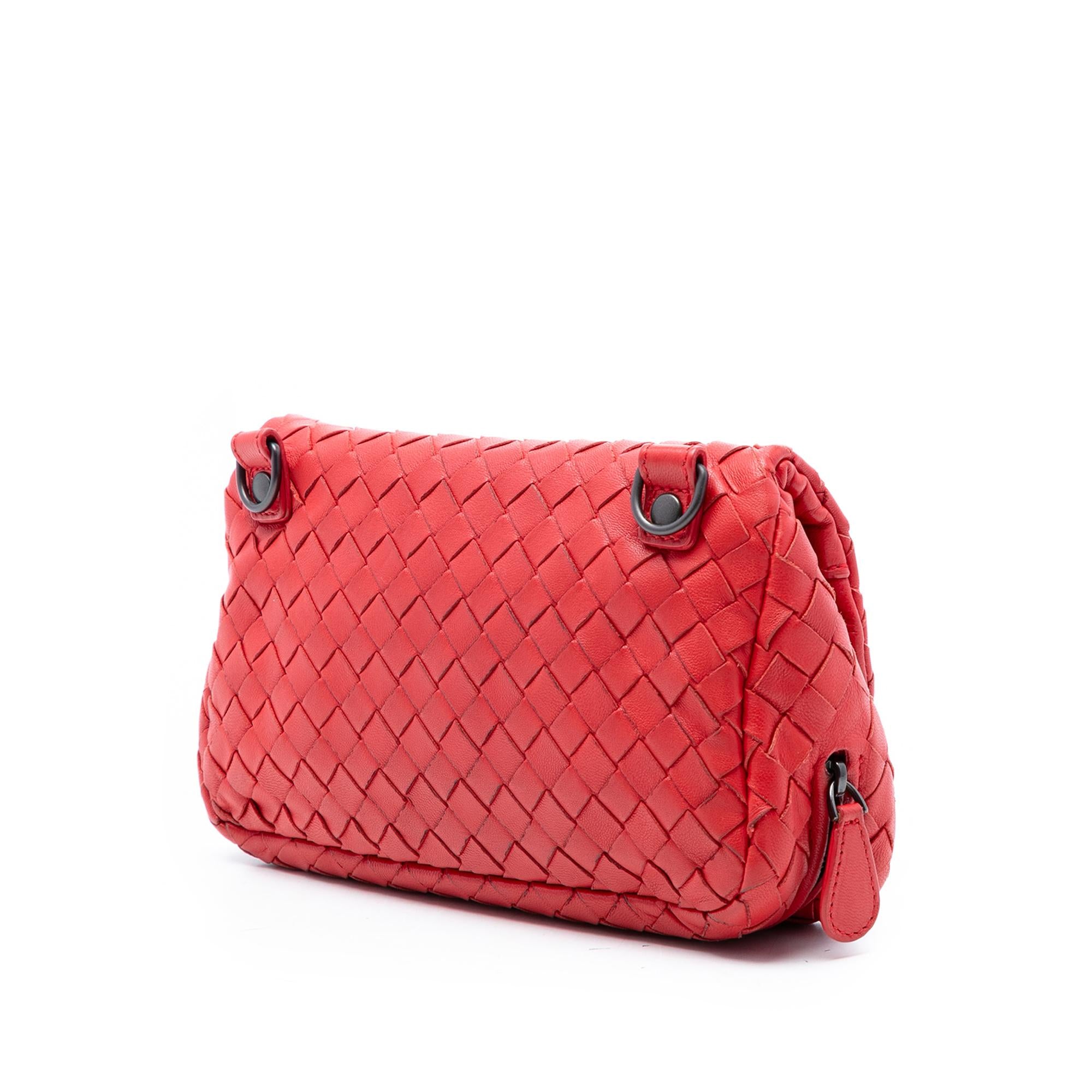 Bottega Veneta Mini Nappa Intrecciato Expandable Chain Flap Crossbody