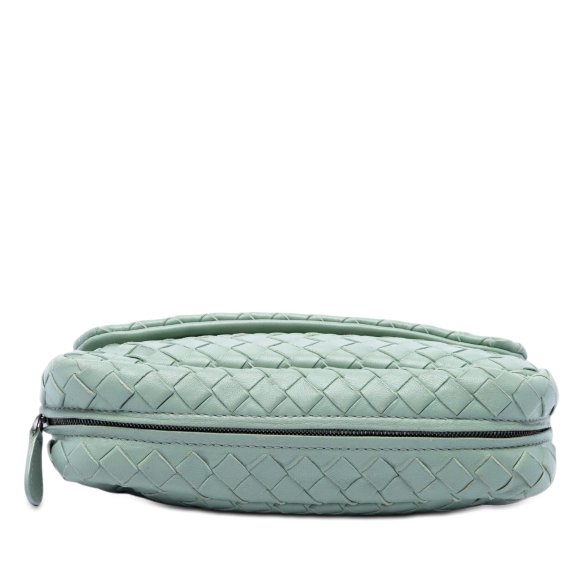 Bottega Veneta Mini Nappa Intrecciato Expandable Chain Flap Crossbody