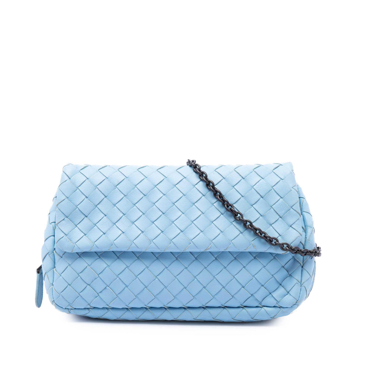 Bottega Veneta Mini Nappa Intrecciato Expandable Chain Flap Crossbody