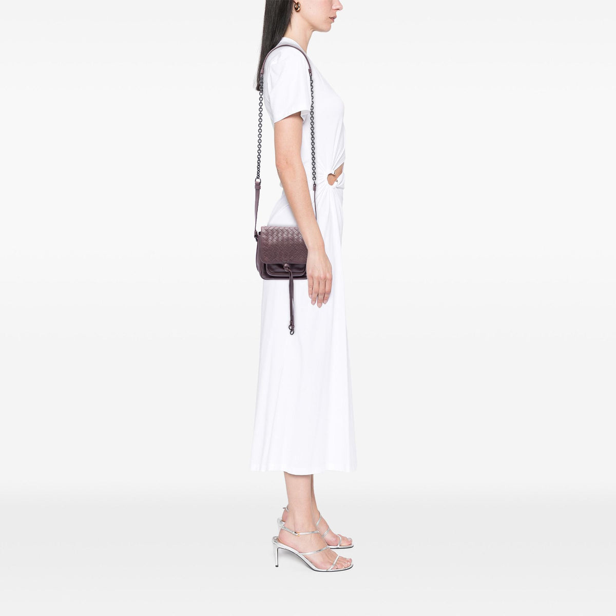 Bottega Veneta Mini Nappa Intrecciato Flap Crossbody