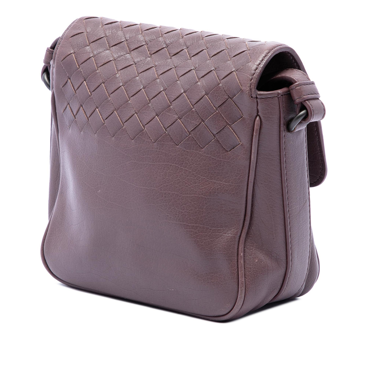 Bottega Veneta Mini Nappa Intrecciato Flap Crossbody